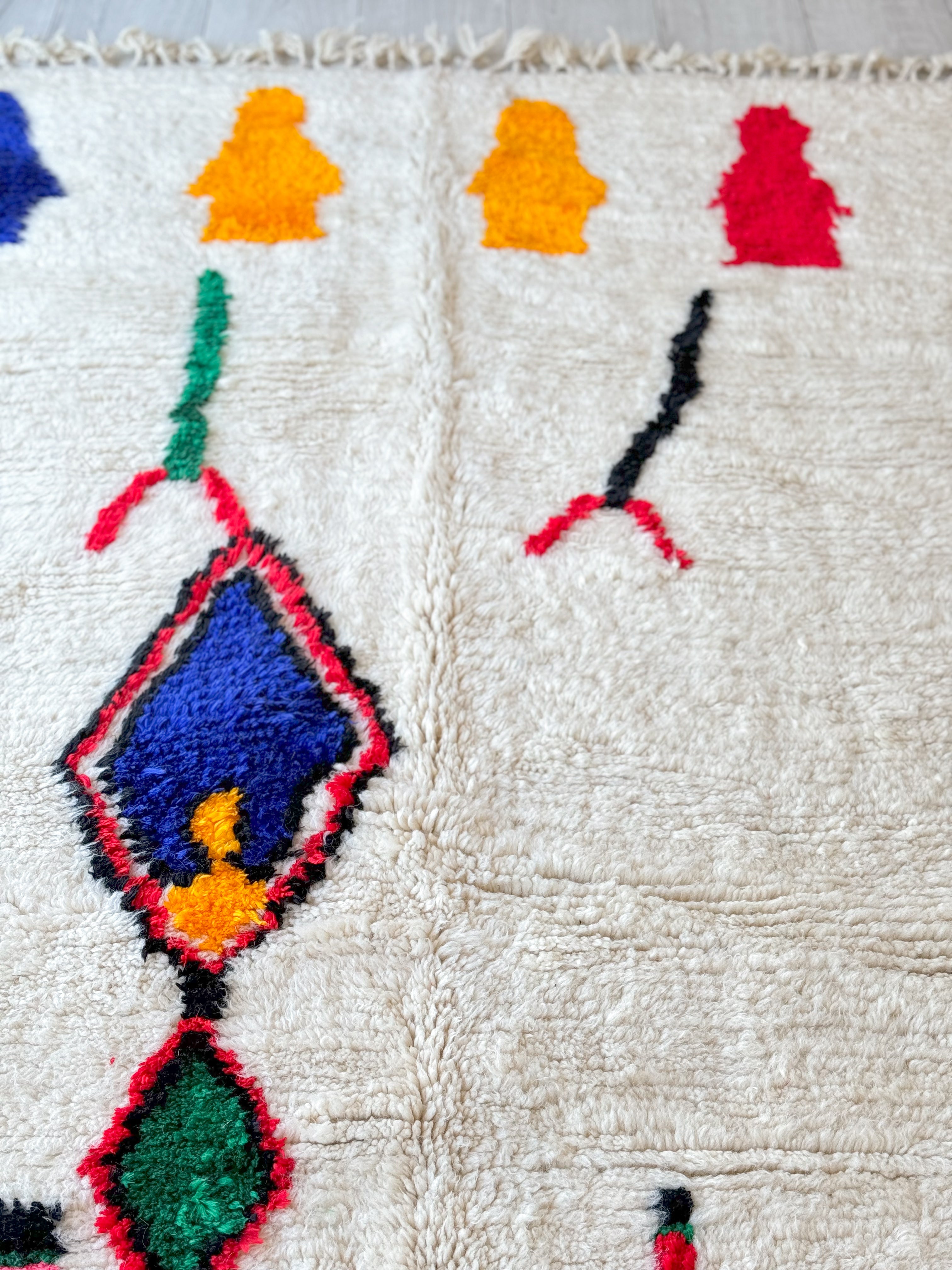 Colorful Berber rug 195 x 310 cm - n°1024