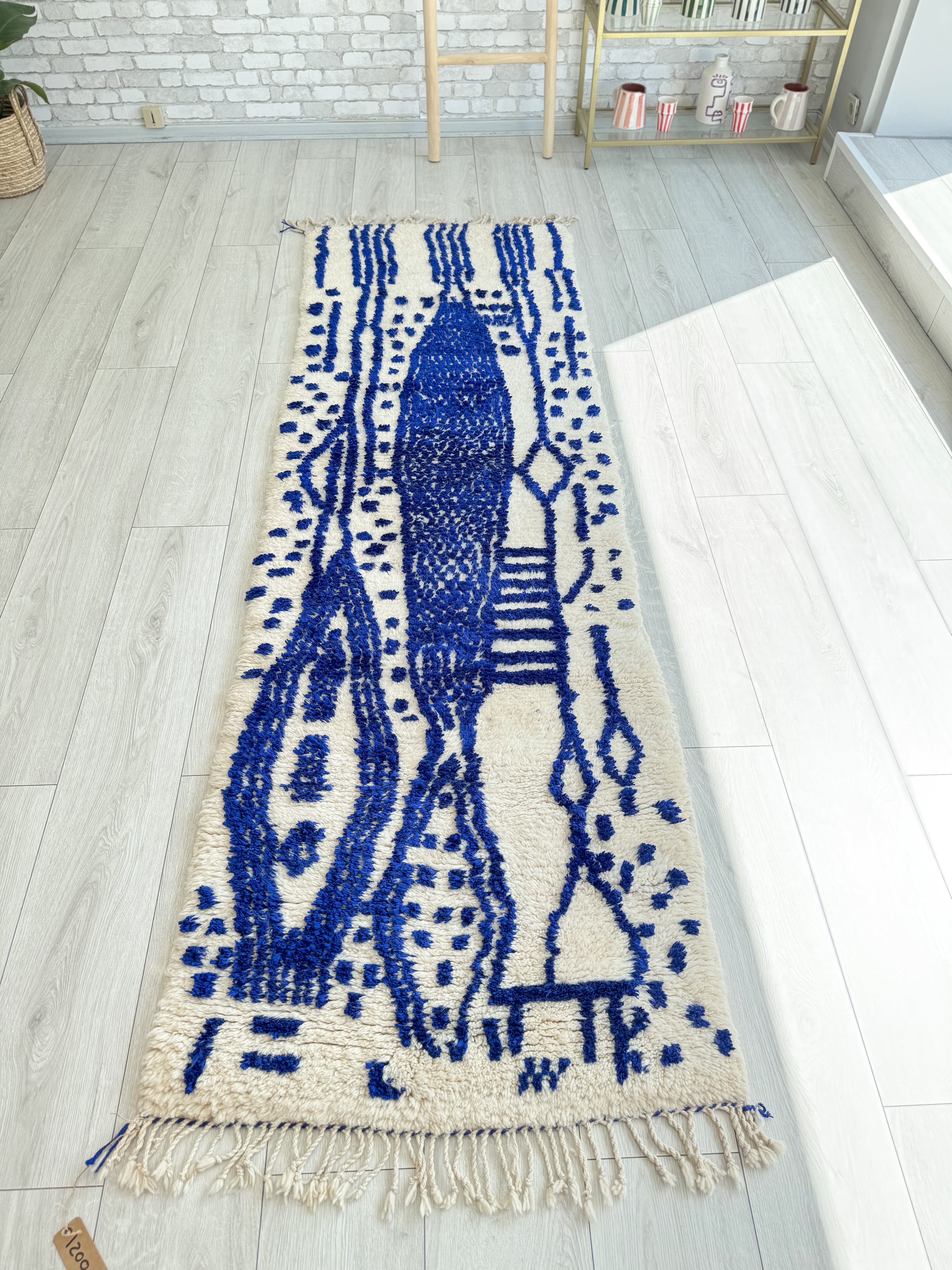 Tapis berbère de couloir coloré 81 x 272 cm - n°1200