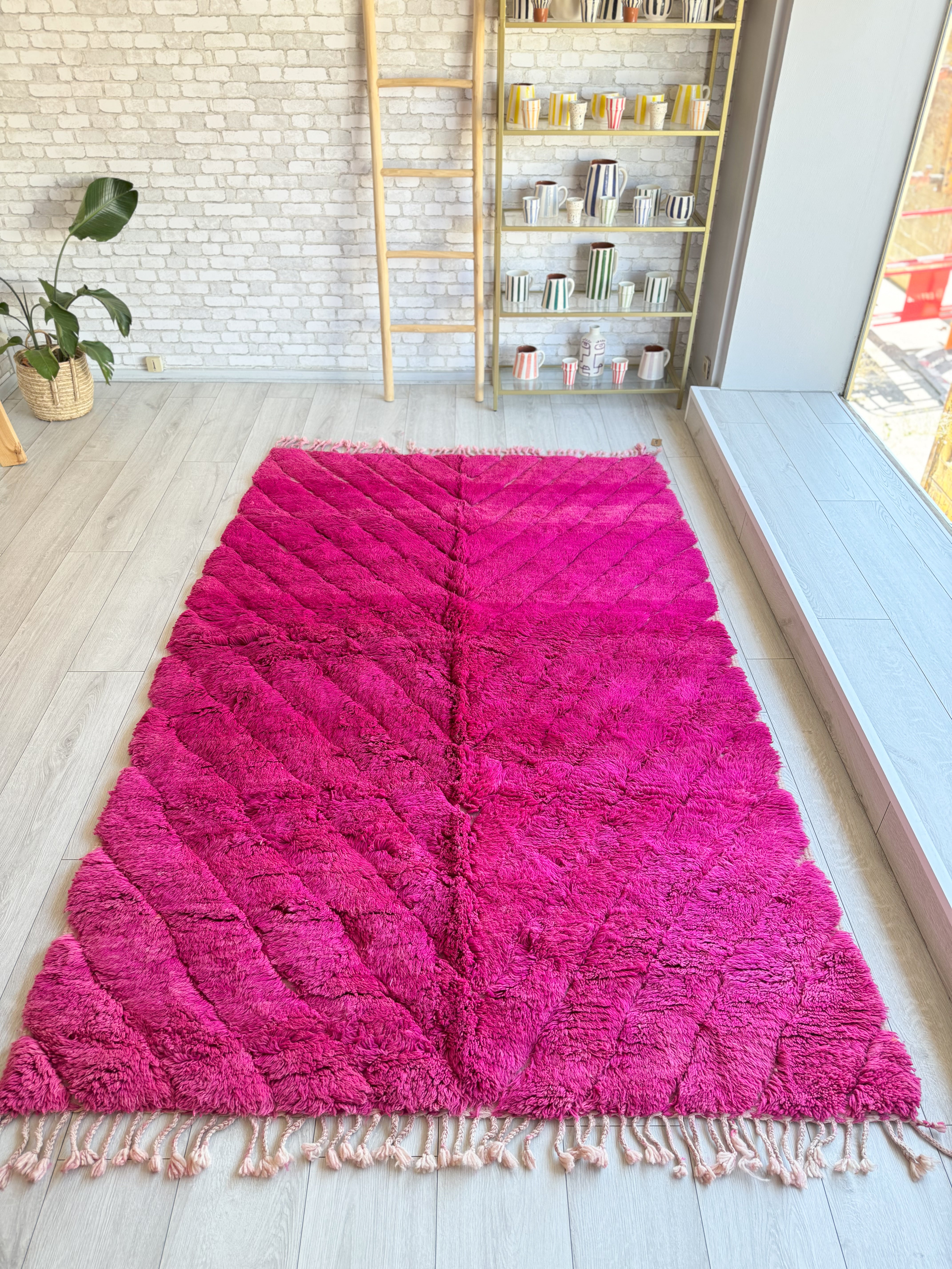 Colorful Beni Ourain Rug 163 x 265 cm / 5.3 x 8.7 ft - n°1434