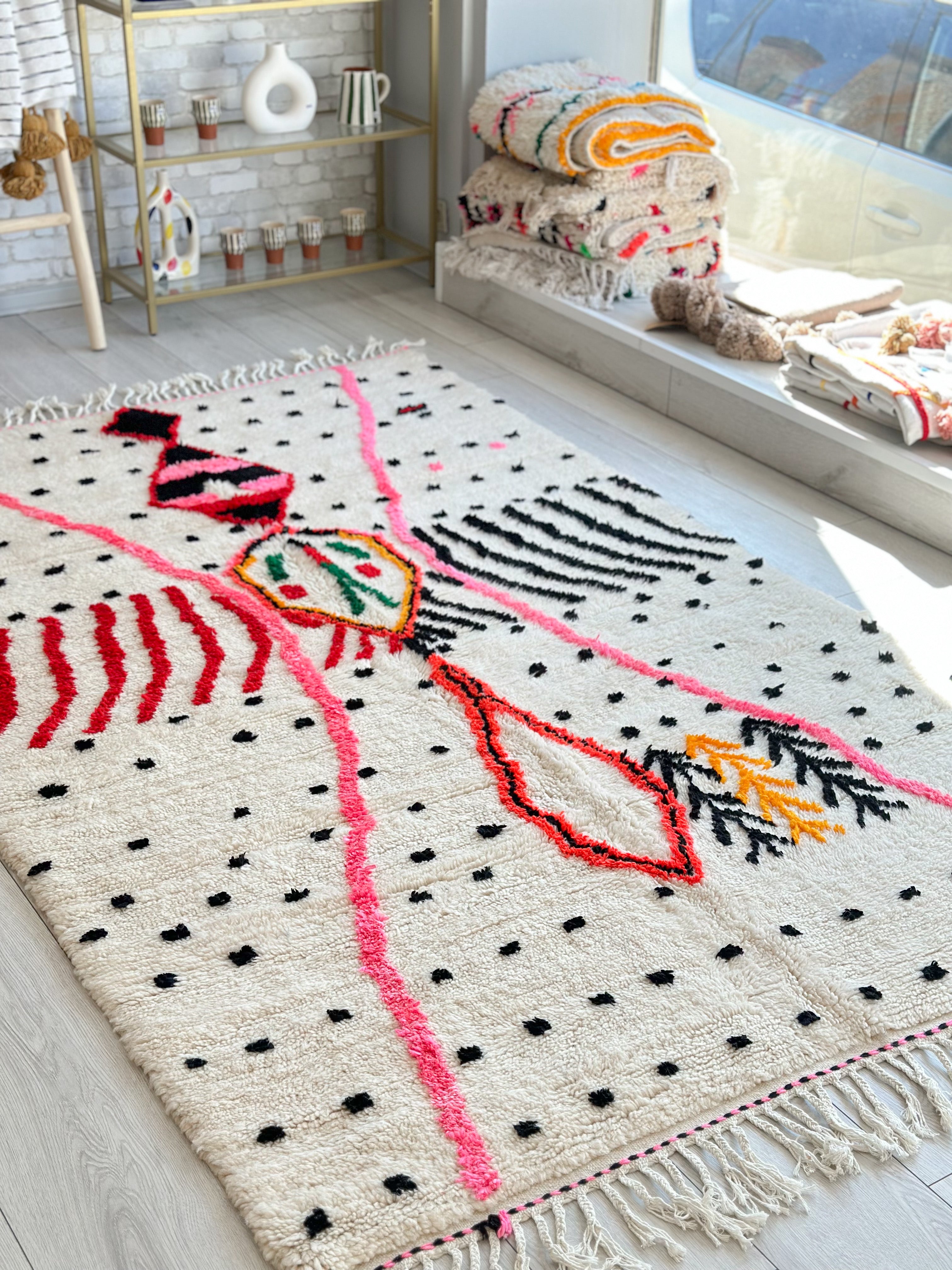 Colorful Berber rug 150 x 263 cm - n°592