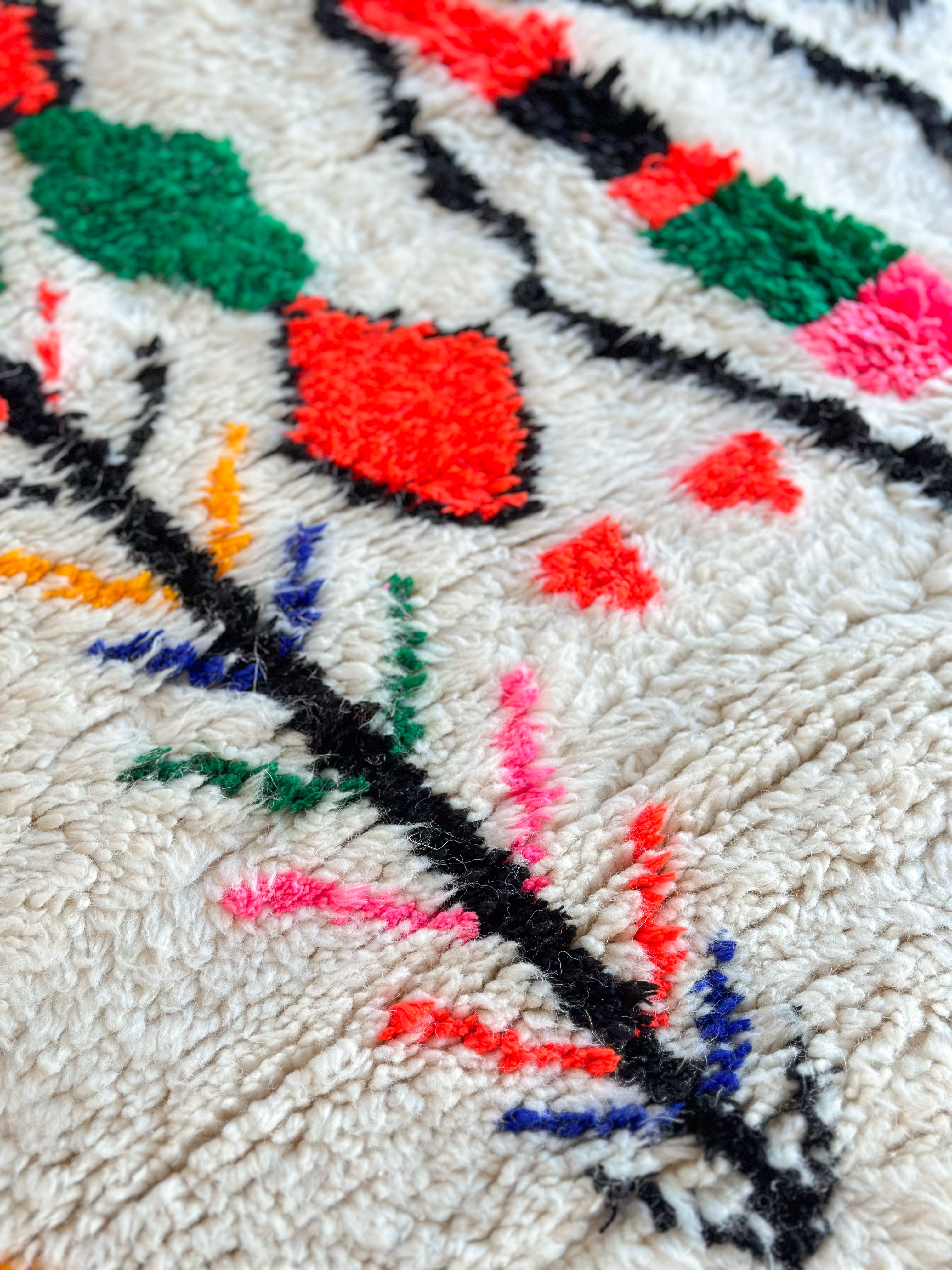 Colorful Berber rug 130 x 260 cm - n°712