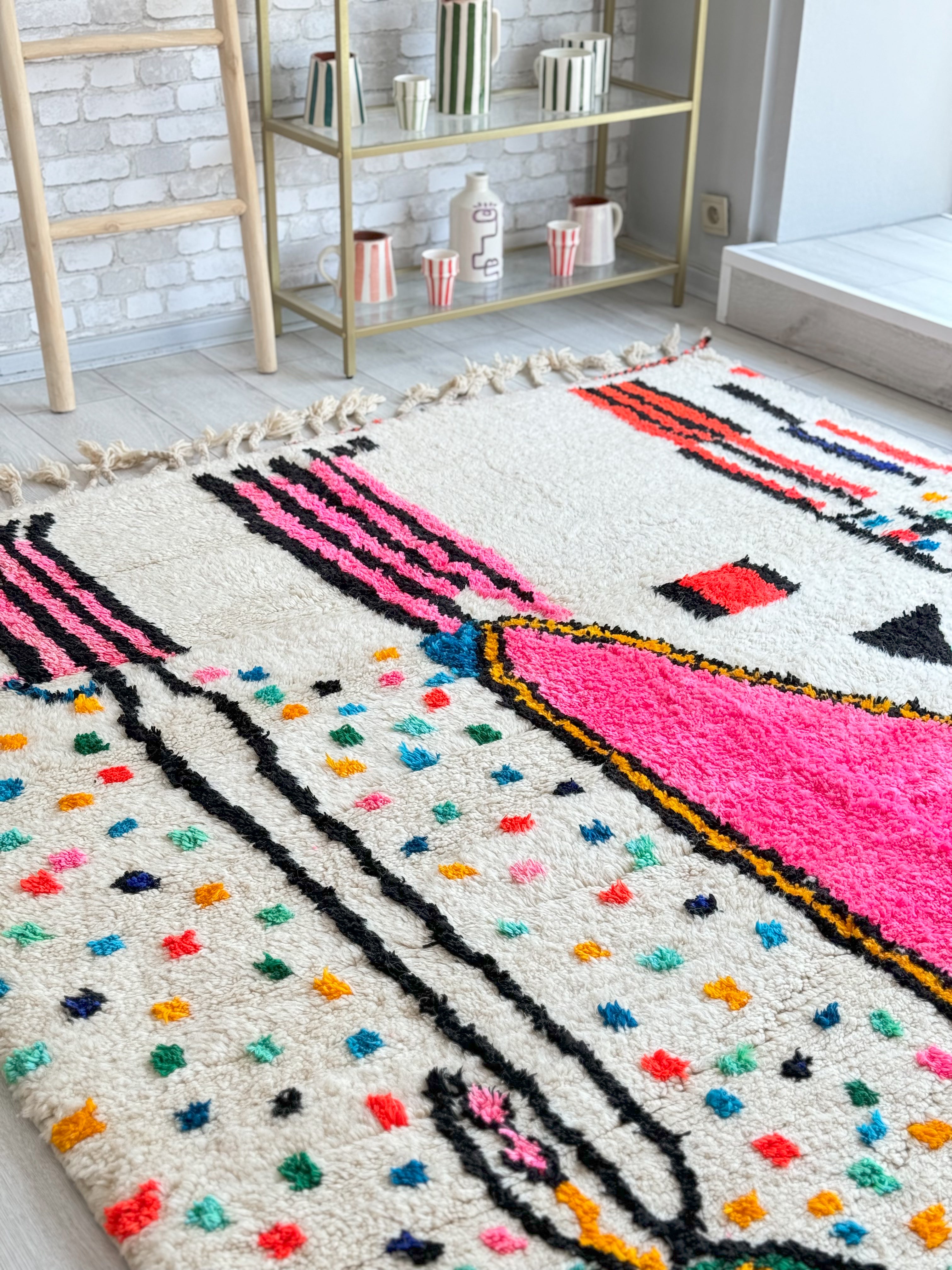 Colorful Berber rug 188 x 286 cm - n°1119