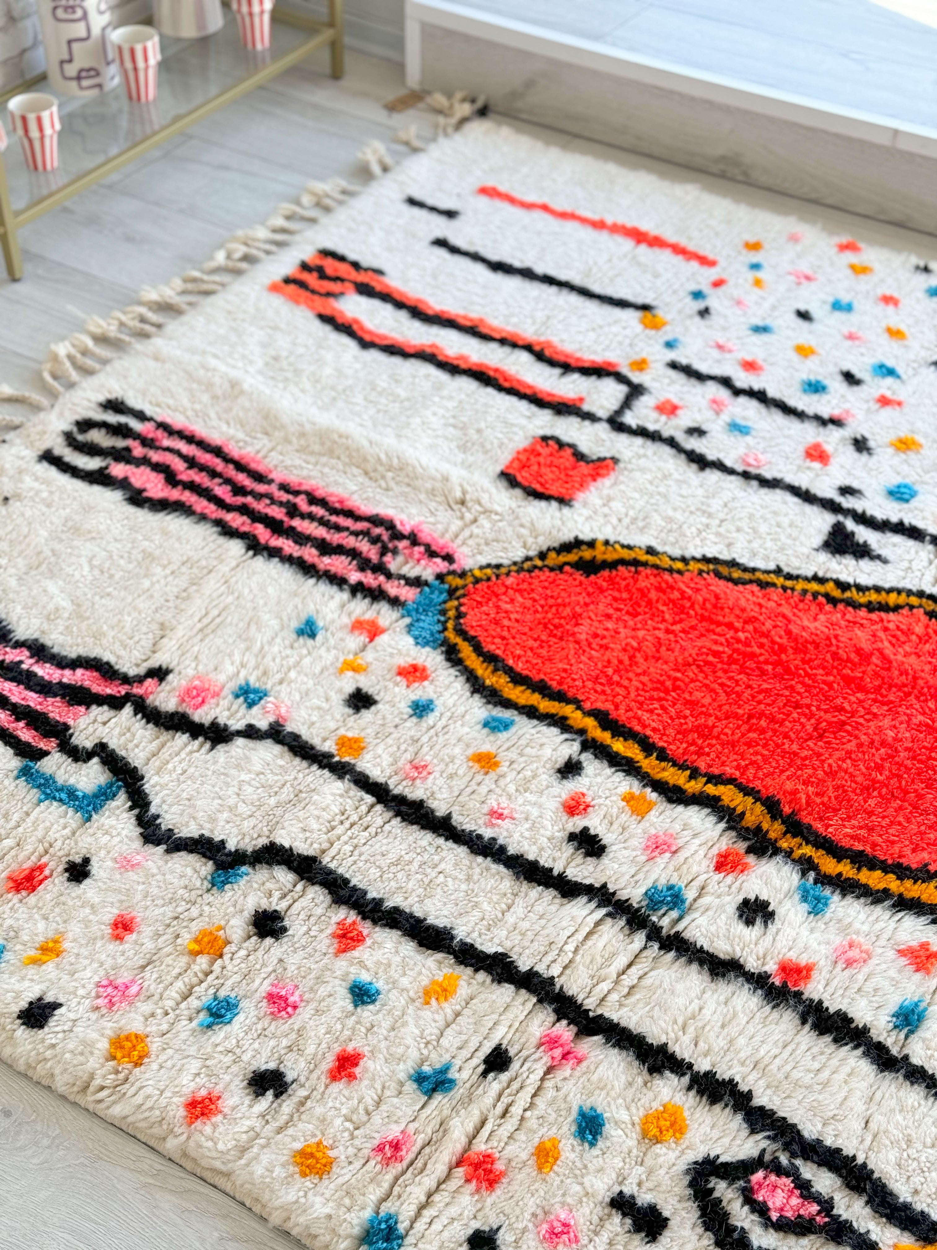 Colorful Berber rug 172 x 270 cm - n°948