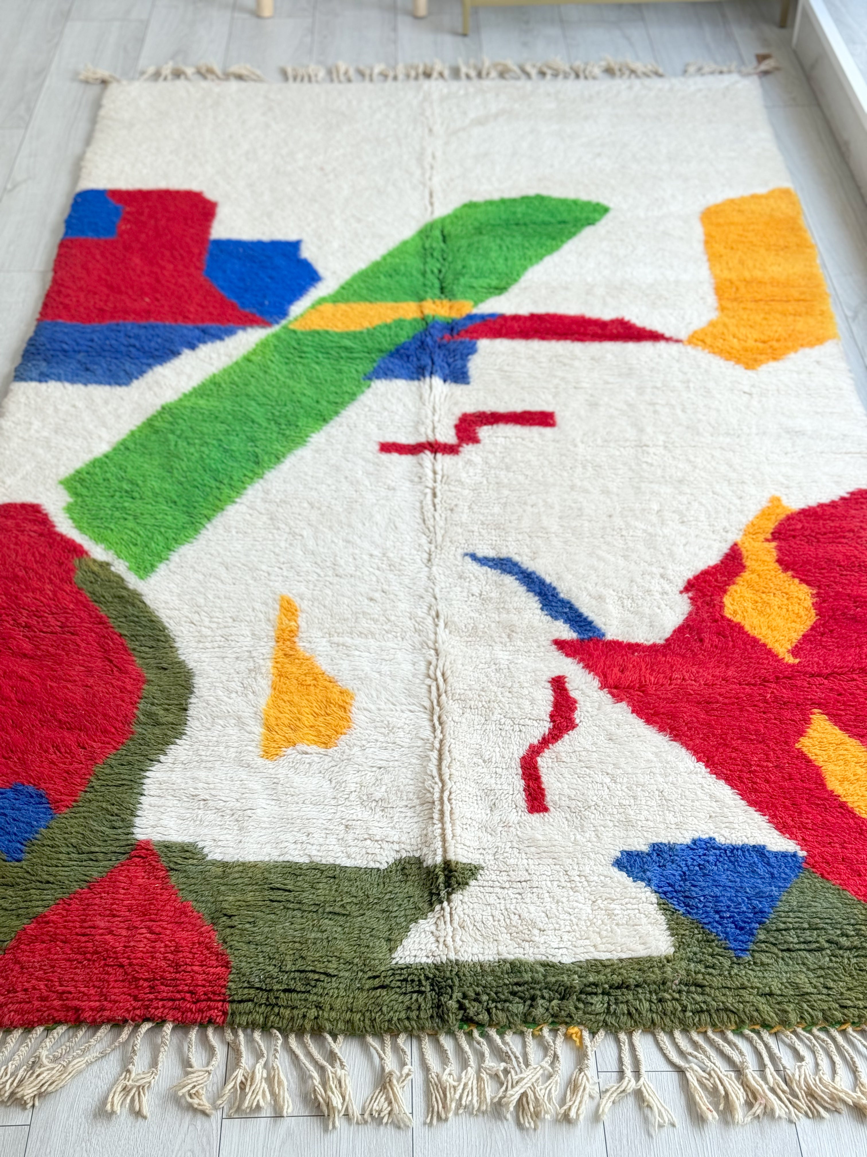 Tapis berbère coloré 155 x 279 cm - n°1174