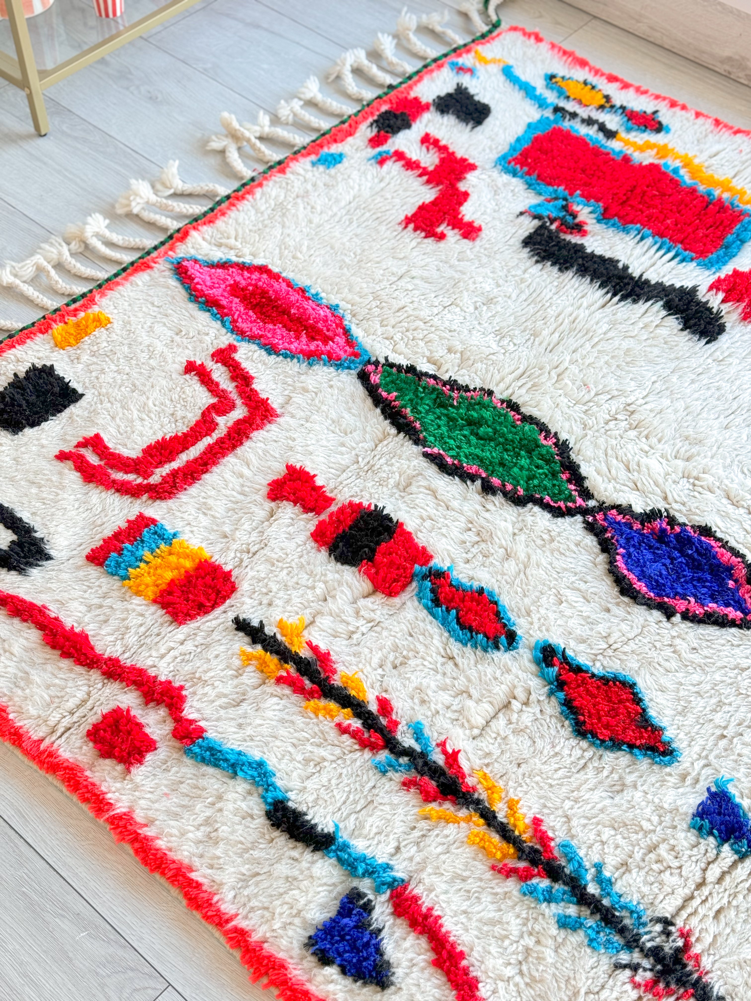 Colorful Berber rug 146 x 260 cm - n°855