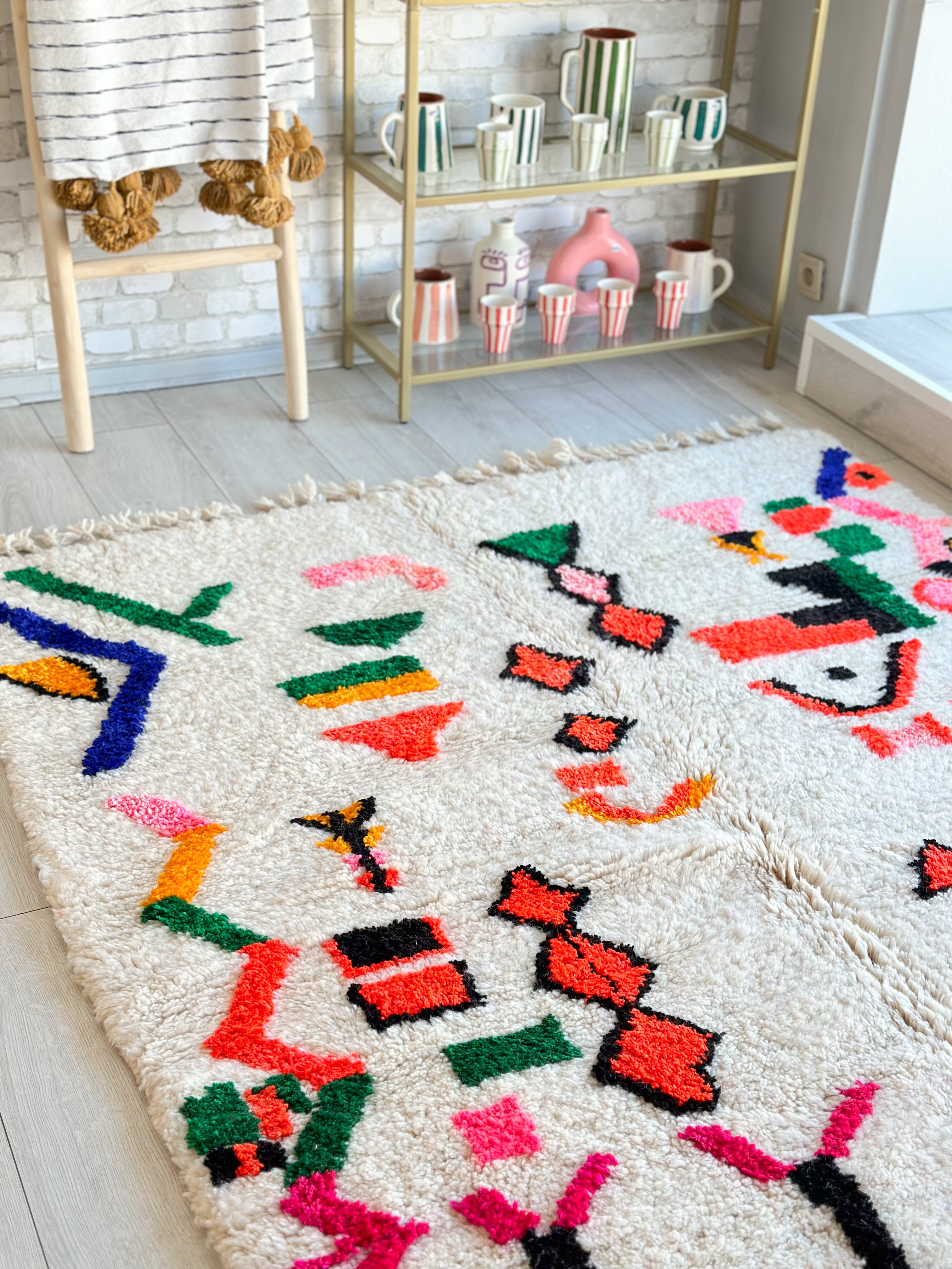 Colorful Berber rug 158 x 260 cm - n°782