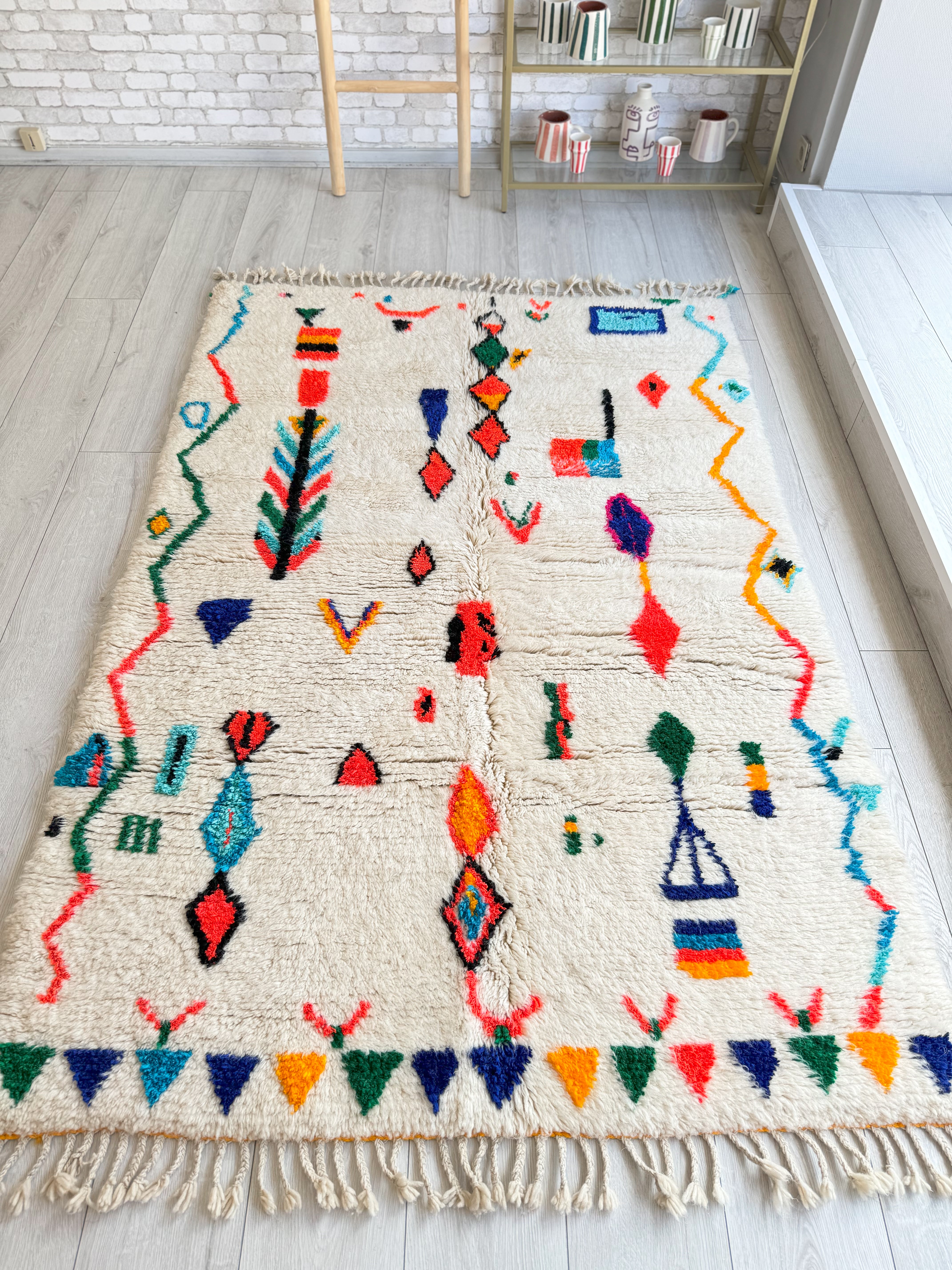 Colorful Berber carpet - n°1506