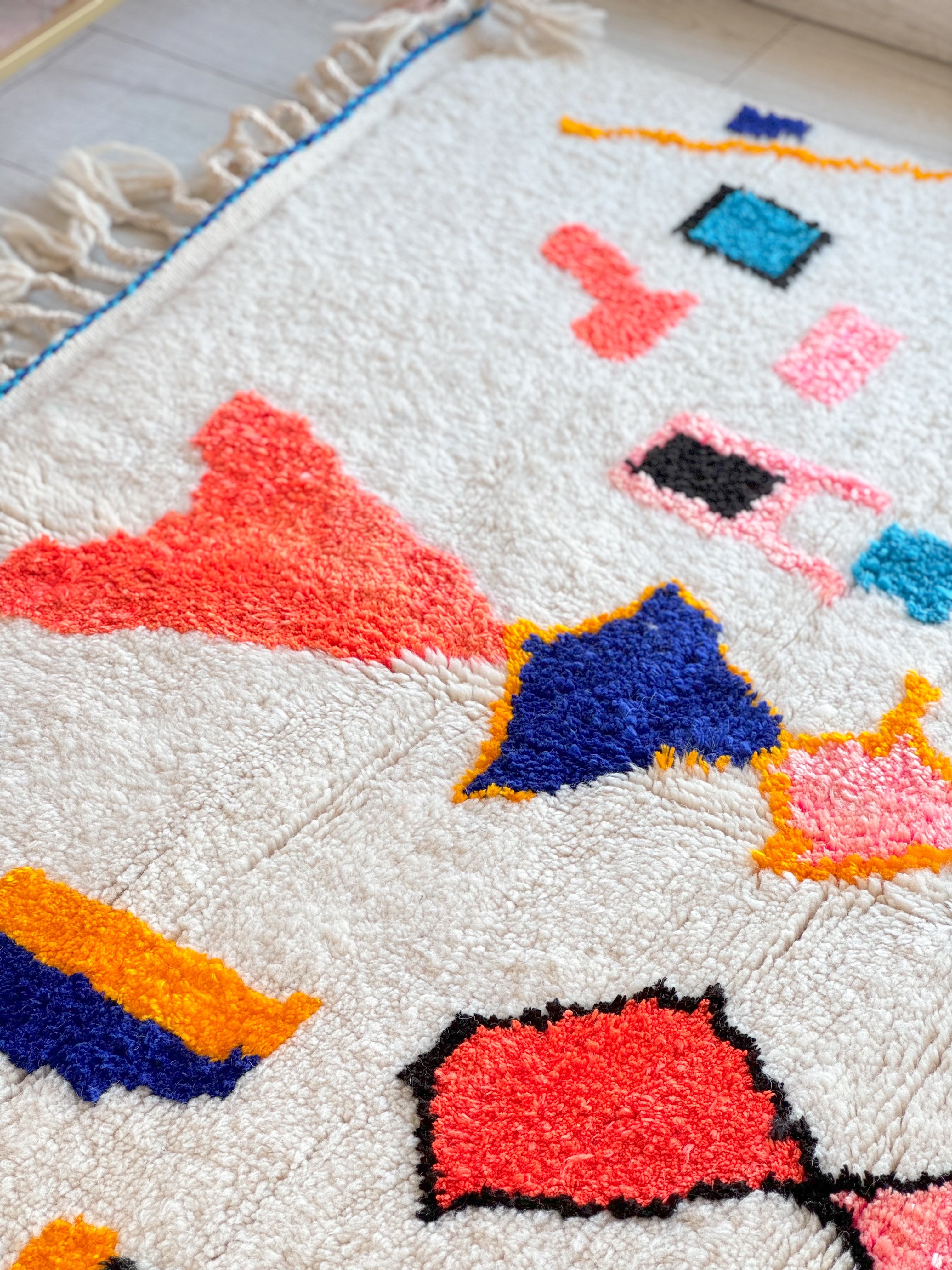 Colorful Berber rug 146 x 282 cm - n°833