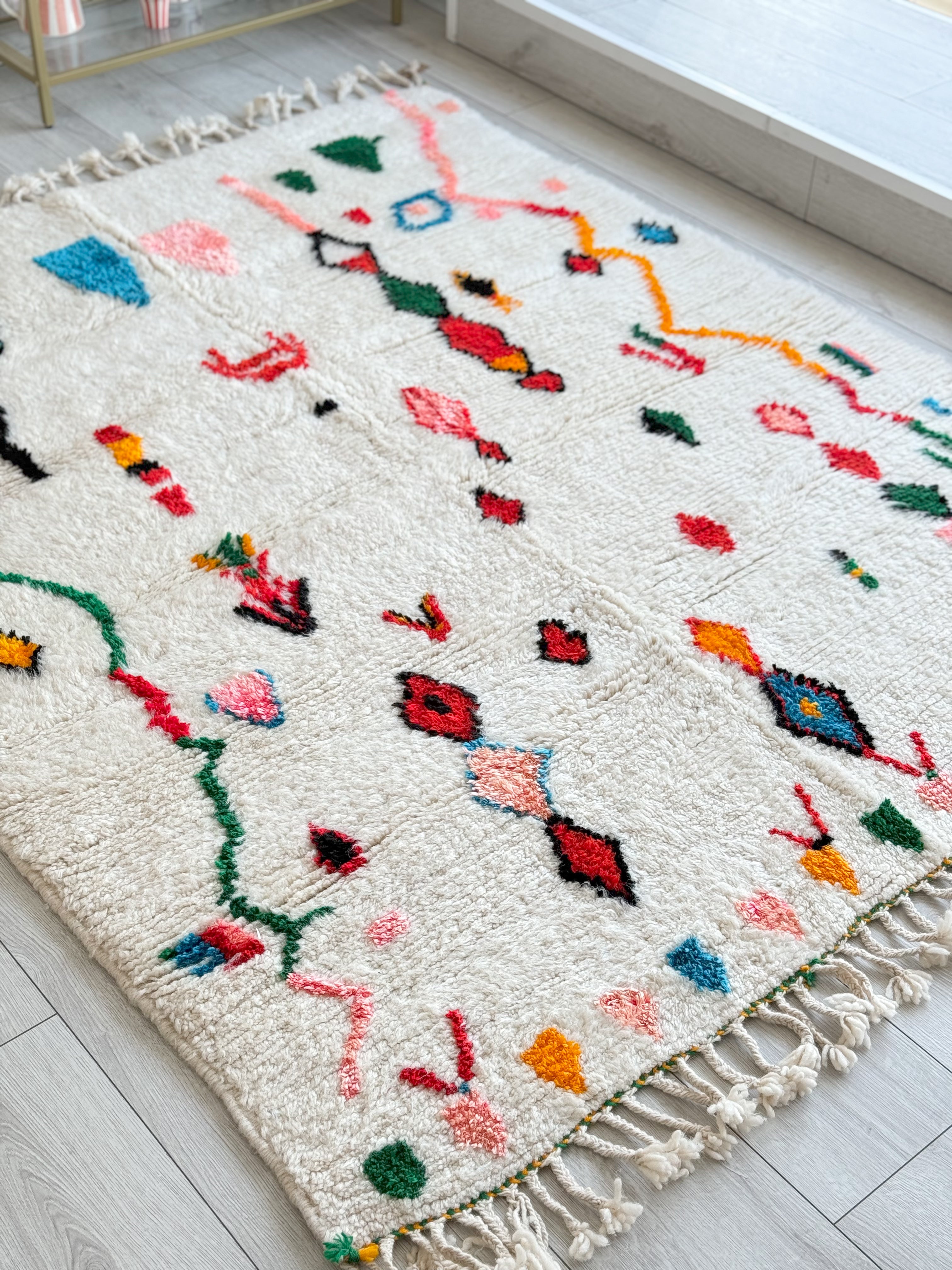 Colorful Berber rug 158 x 208 cm - n°973