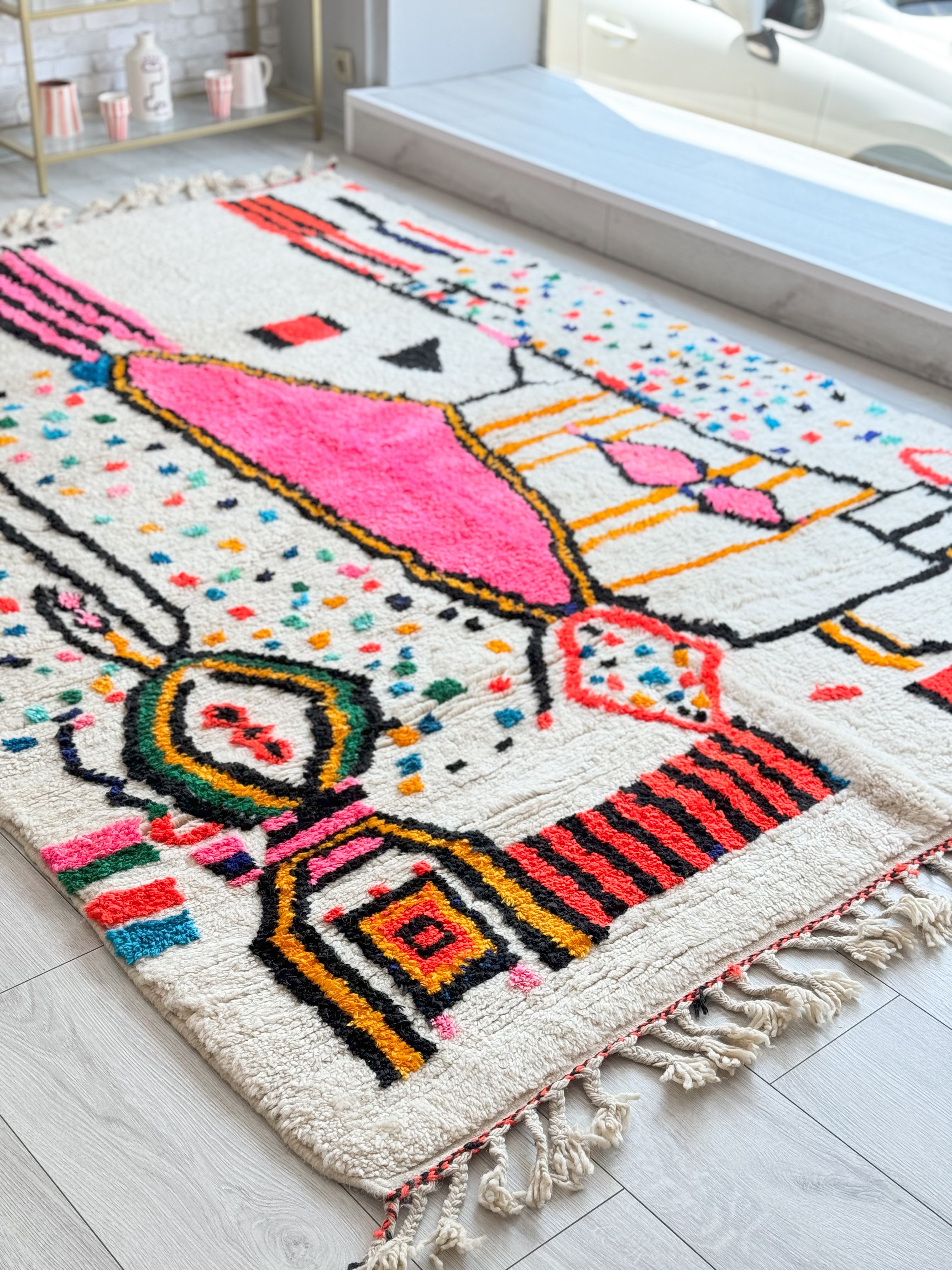 Colorful Berber rug 188 x 286 cm - n°1119