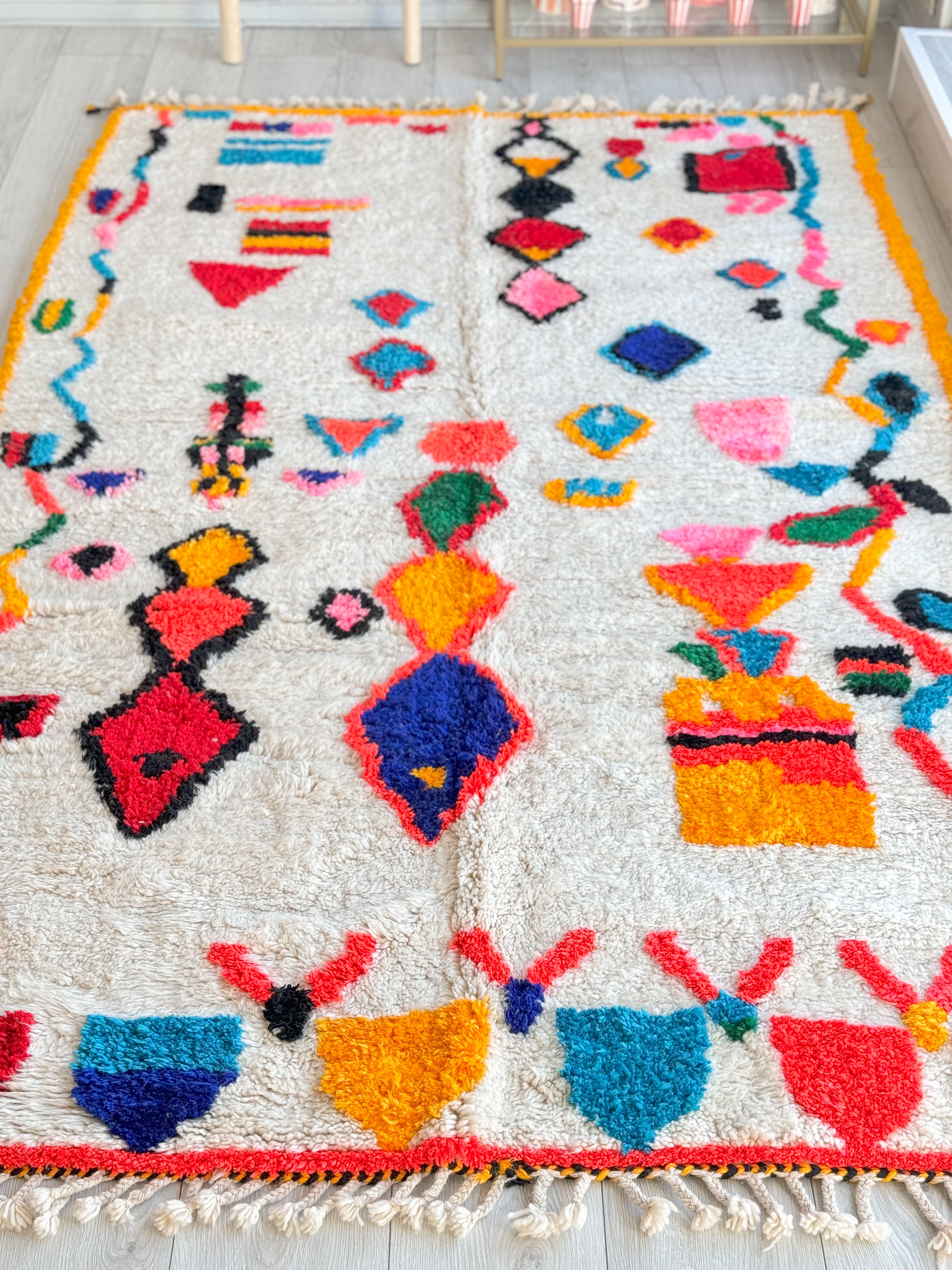 Colorful Berber rug 157 x 270 cm - n°907