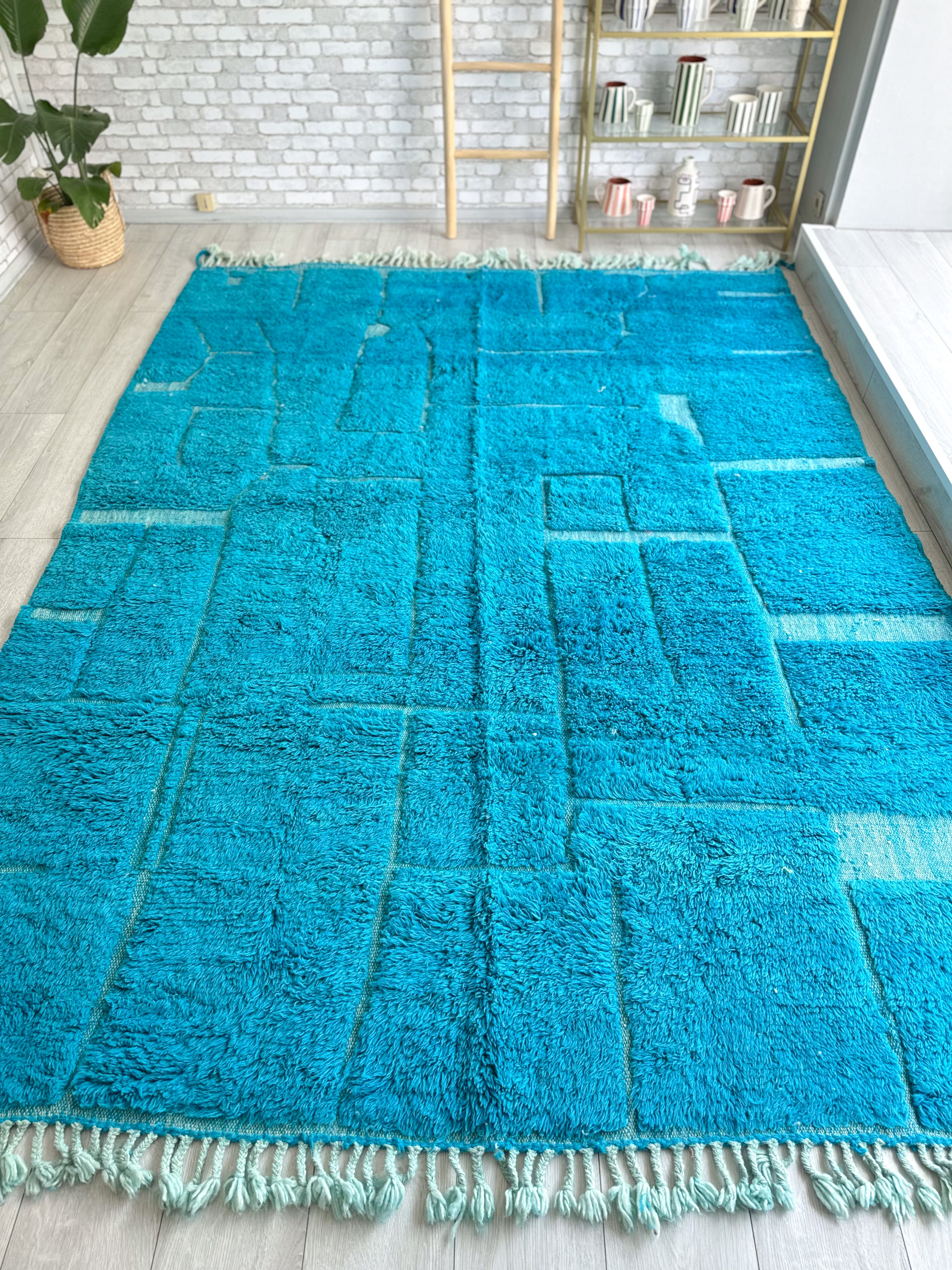 Tapis Beni Ouarain coloré - 225 x 320 cm - n°793