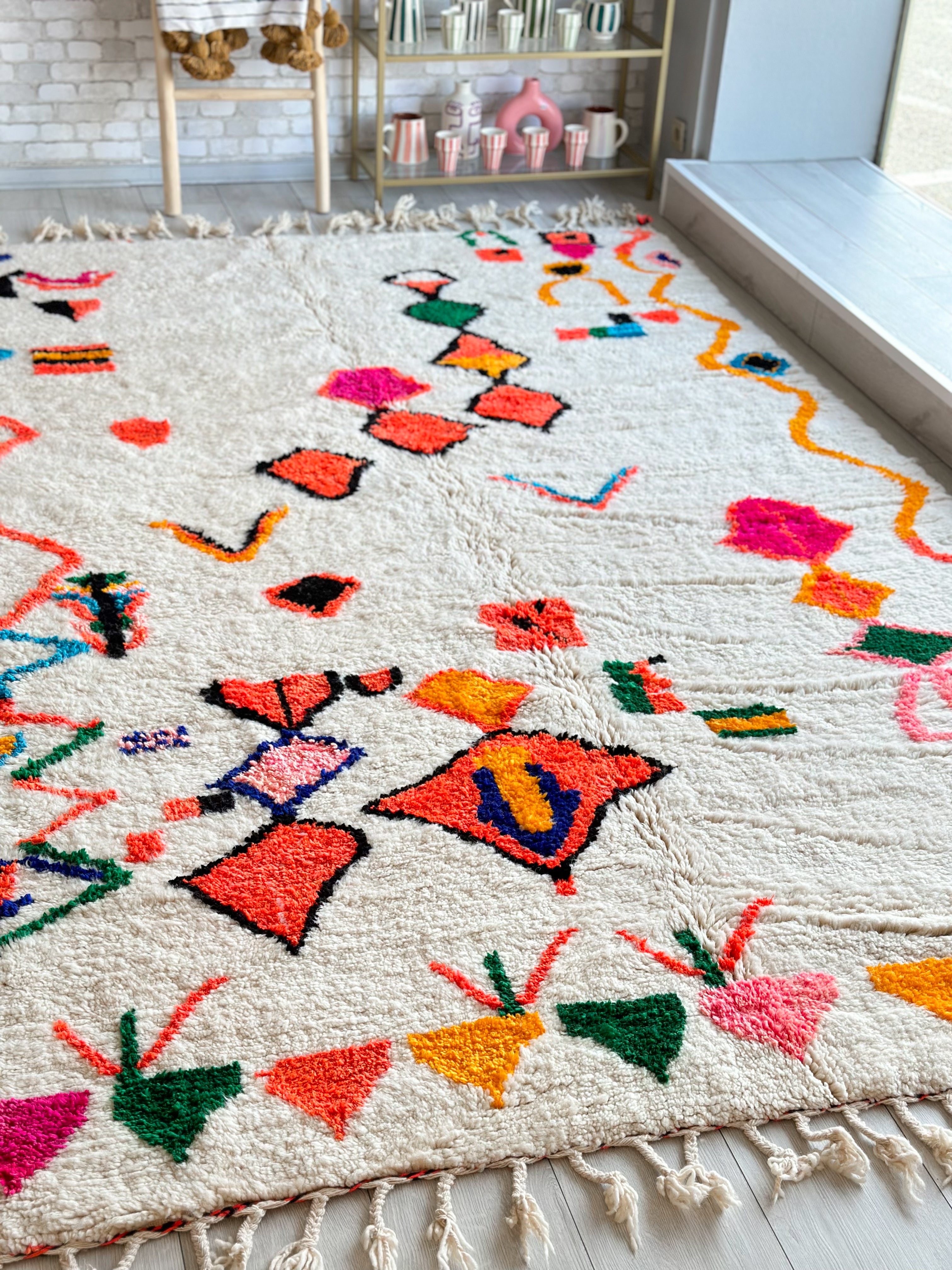 Colorful Berber rug SHAGGY 200 x 330 cm - n°775