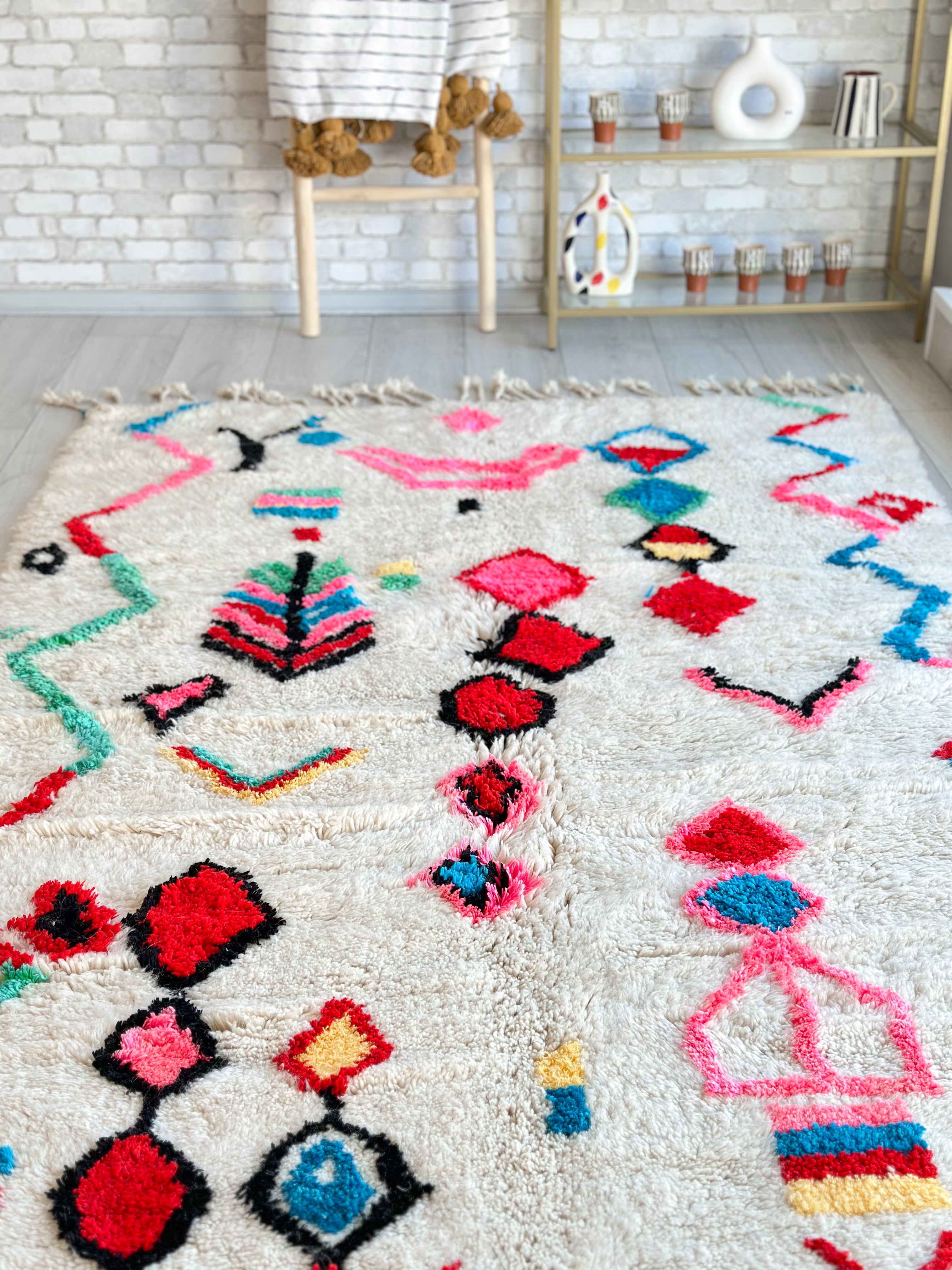 Colorful Berber rug 152 x 272 cm - n°726