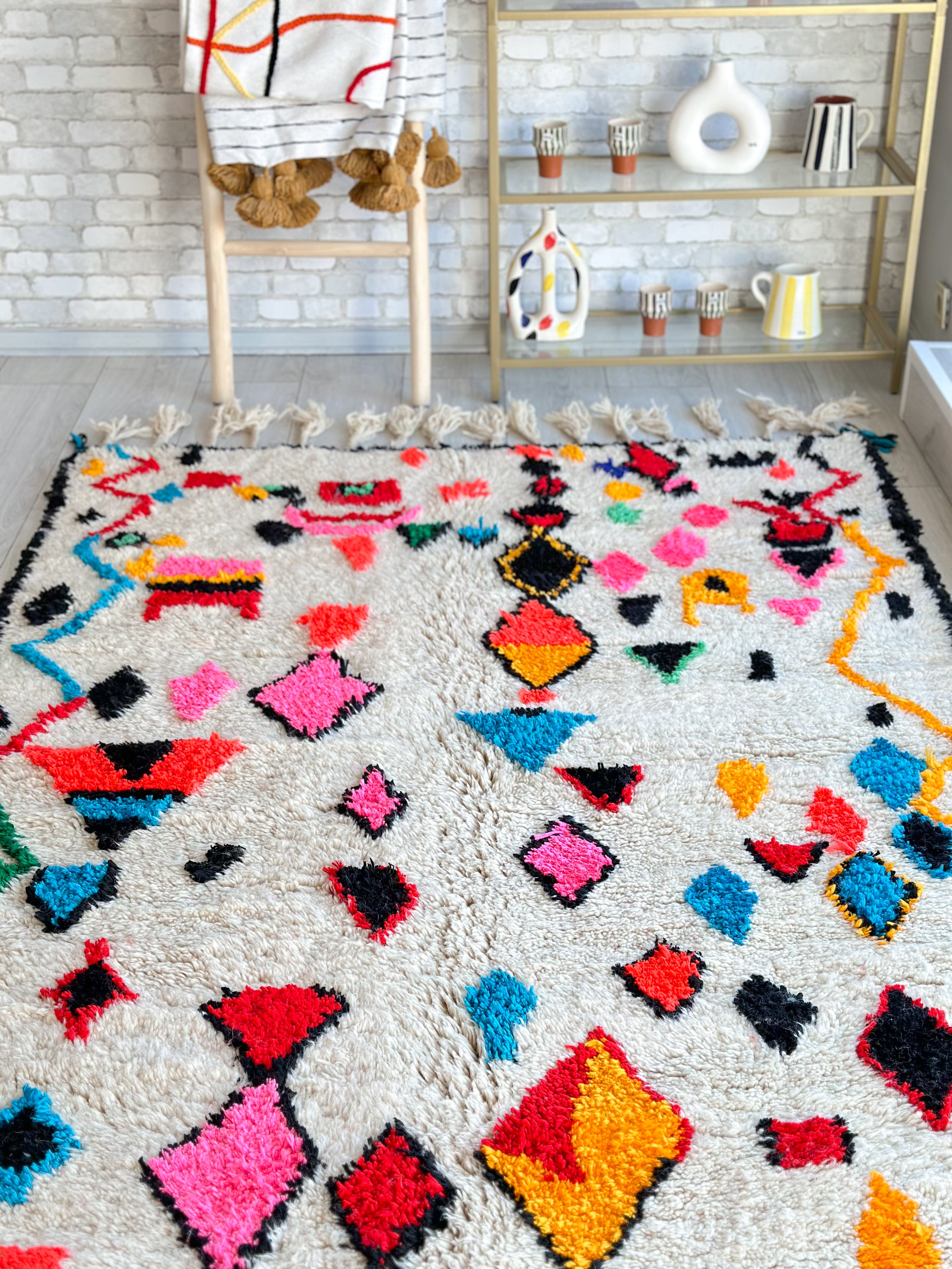 Colorful Berber rug 148 x264 cm - n°734