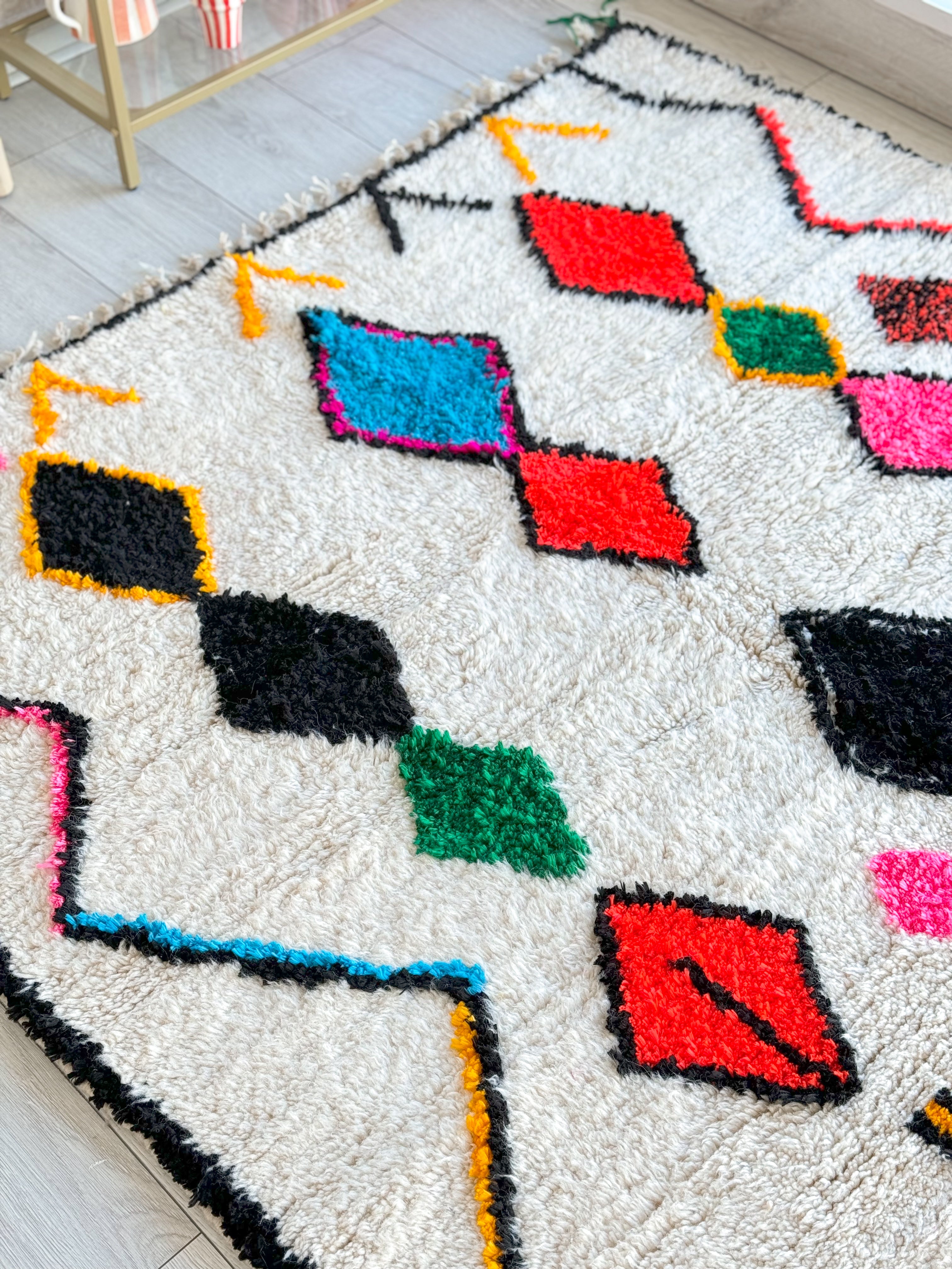 Colorful Berber rug 150 x 260 cm - n°870