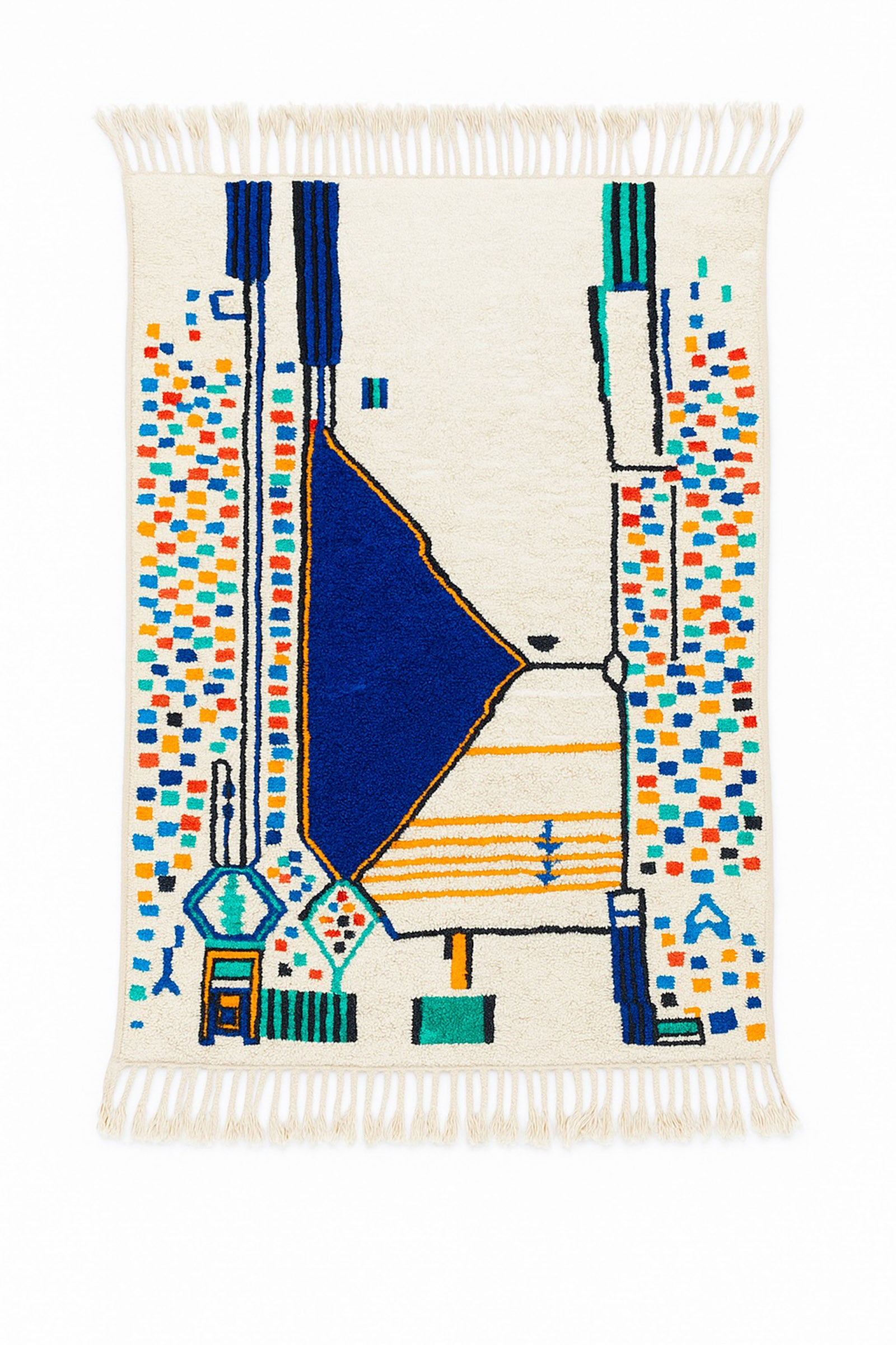 Colorful Berber rug 144 x 236 cm - n°2231