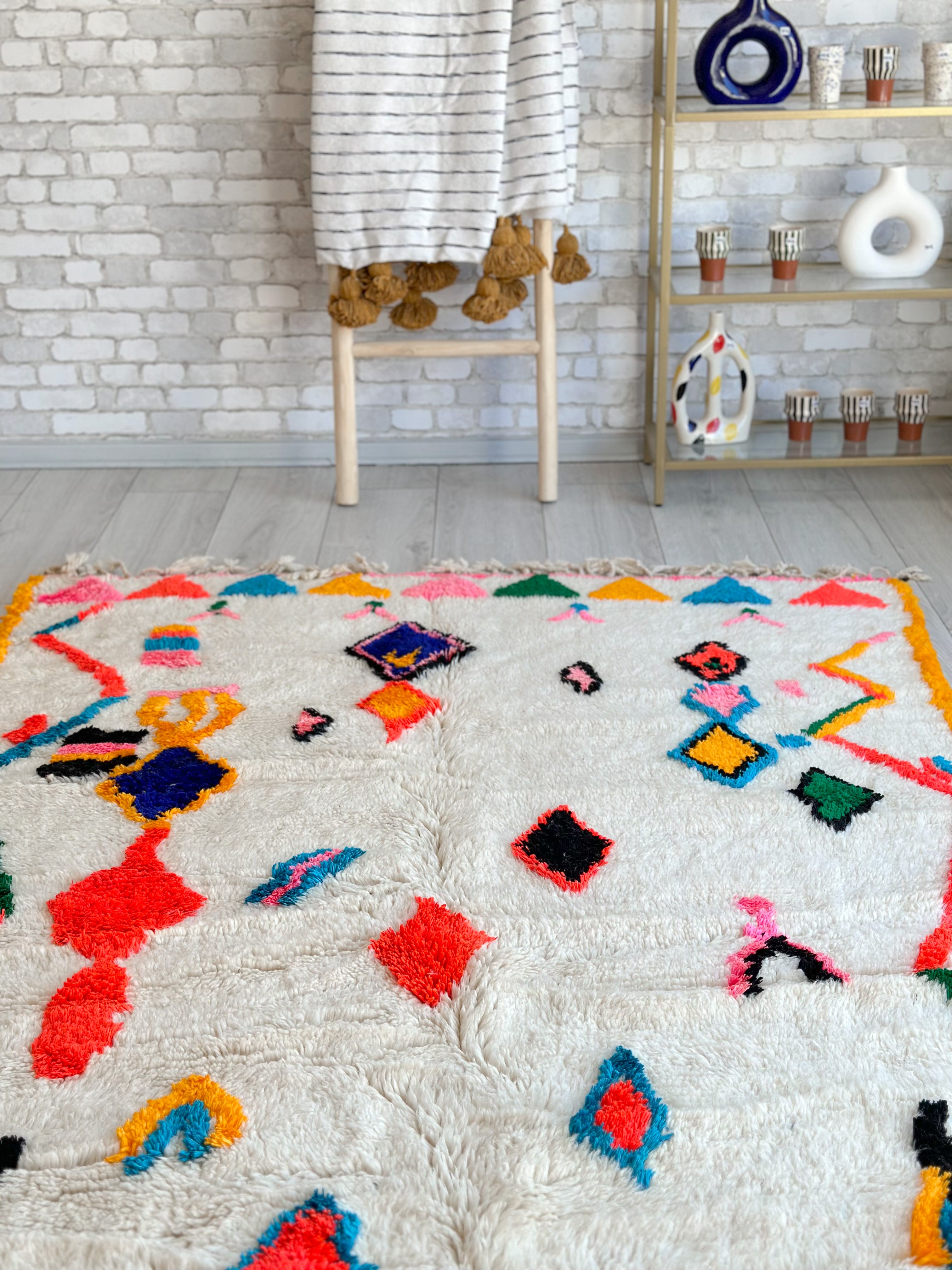 Colorful Berber rug 147 x 270 cm - n°622