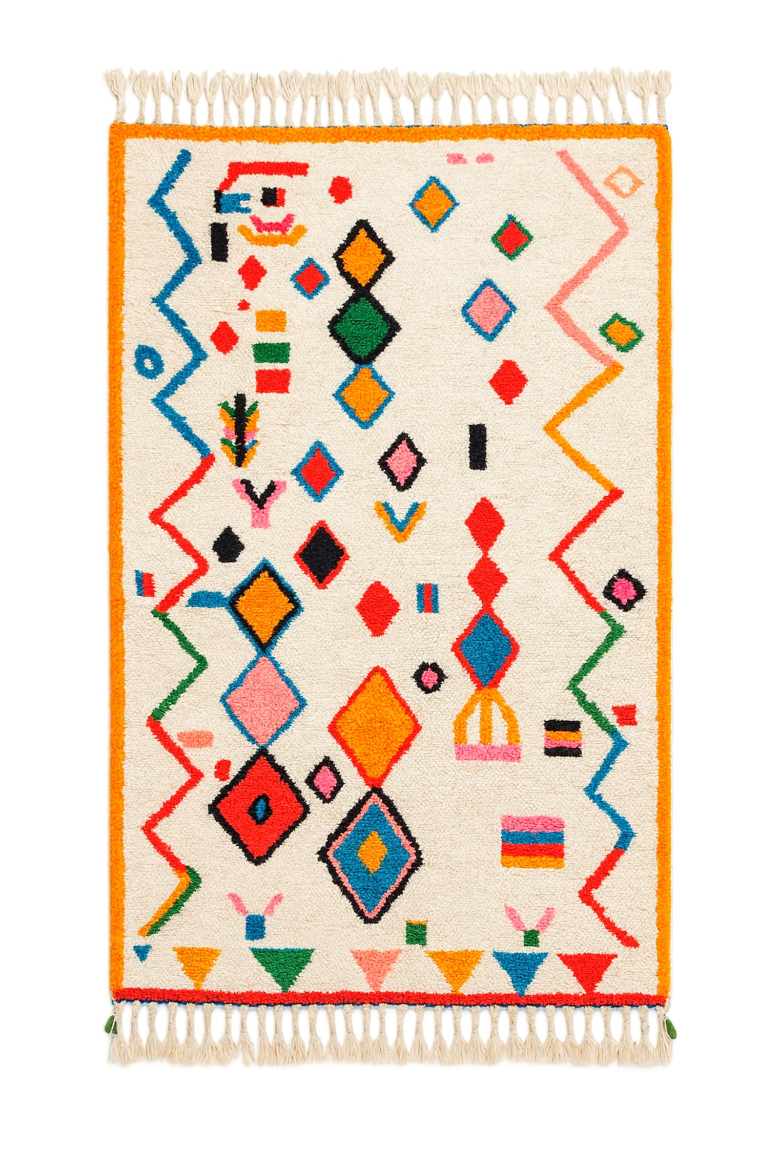 Tapis berbère coloré 153 x 274 cm - n°2371