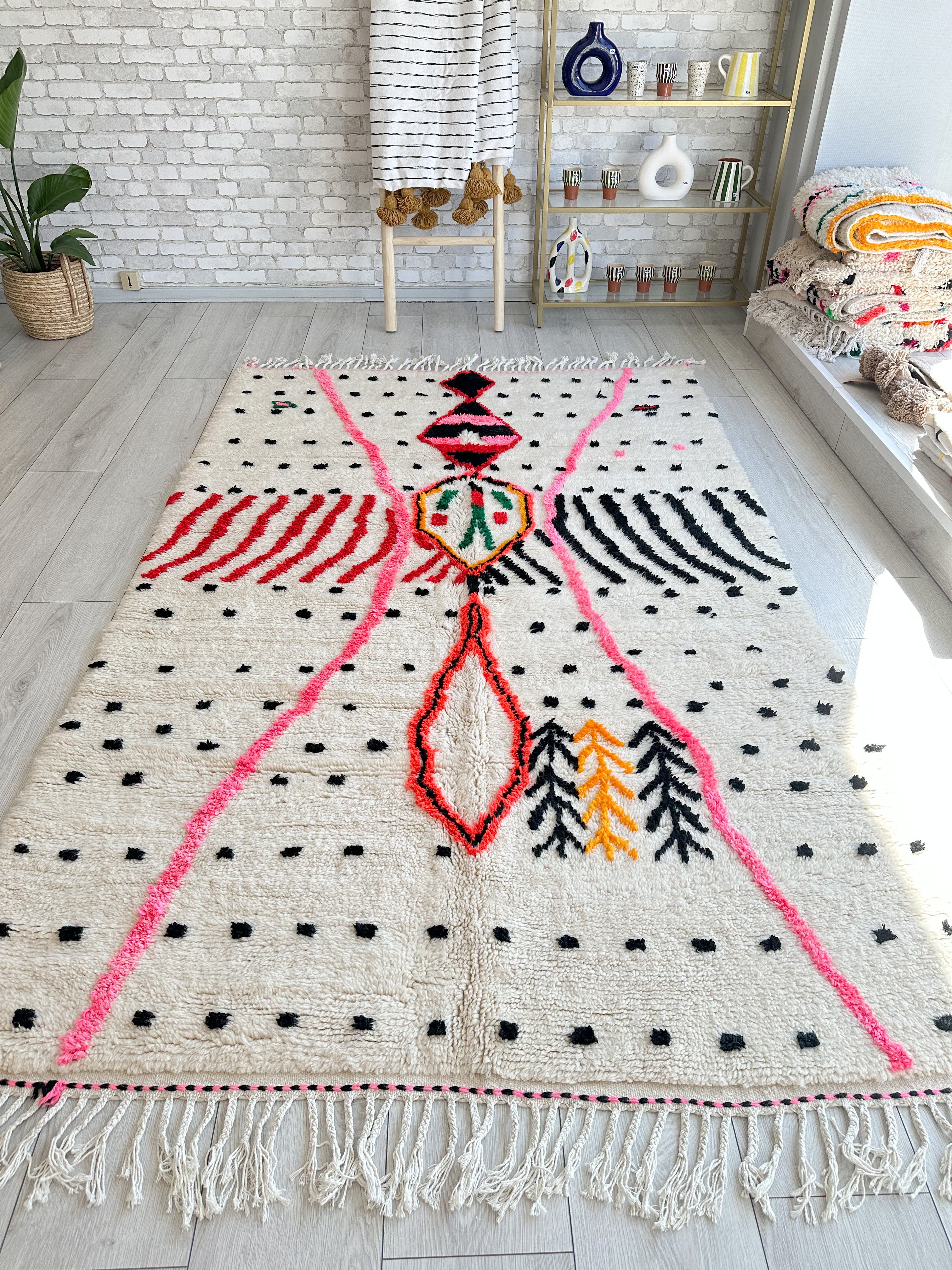 Colorful Berber rug 150 x 263 cm - n°592