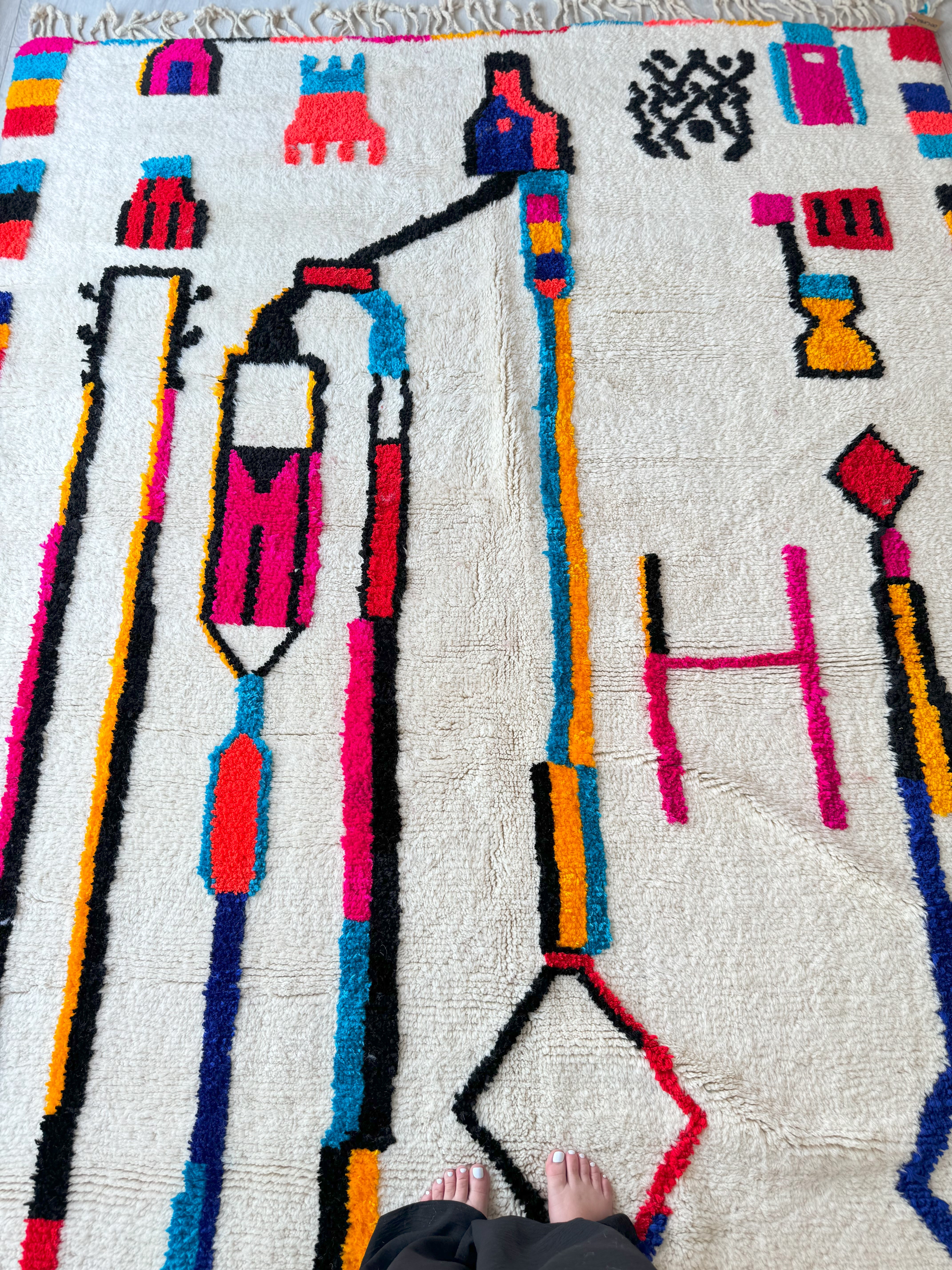 Colorful Berber rug 208 x 300 cm - n°1166