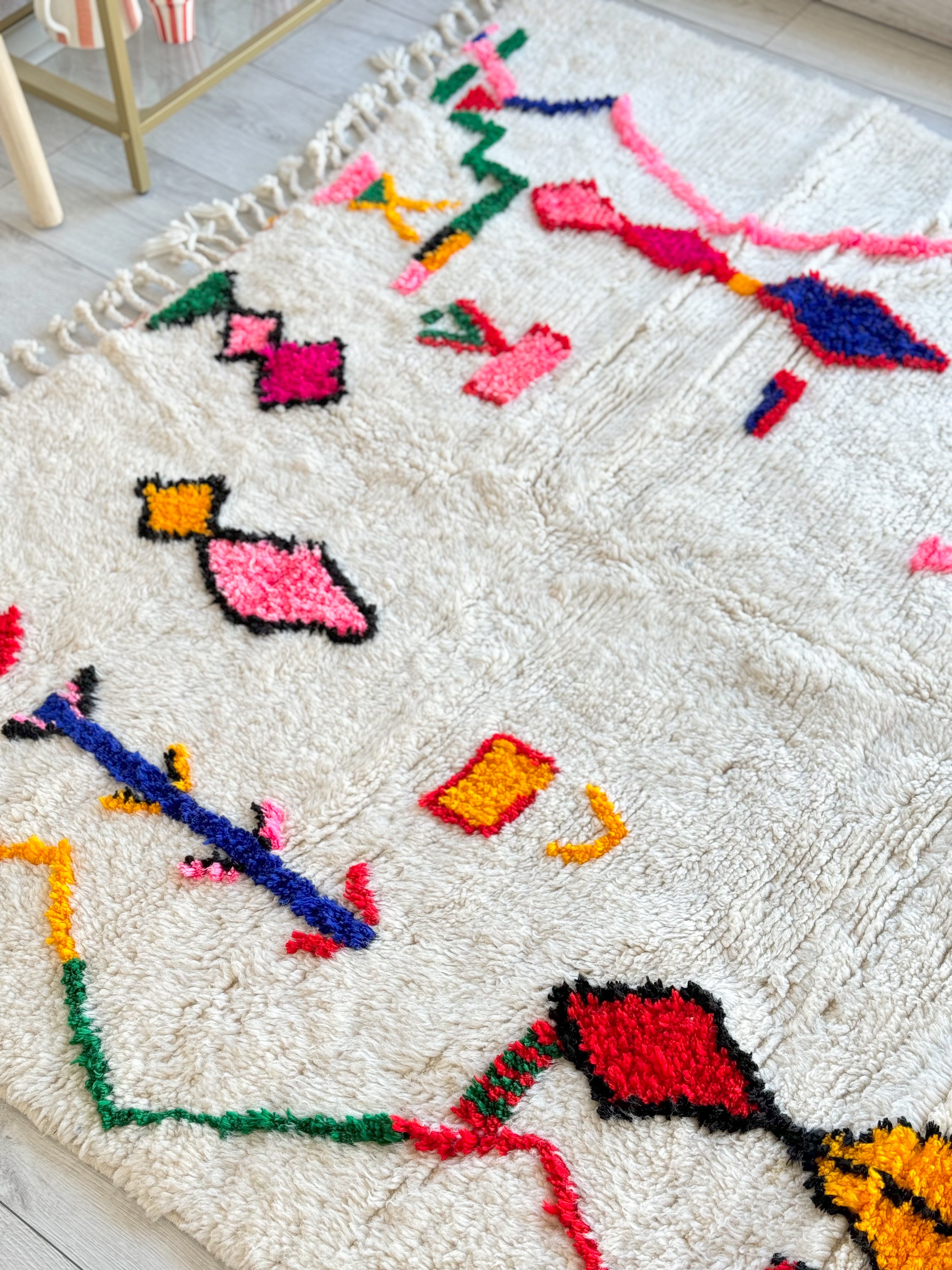 Colorful Berber rug 160 x 280 cm - n°882