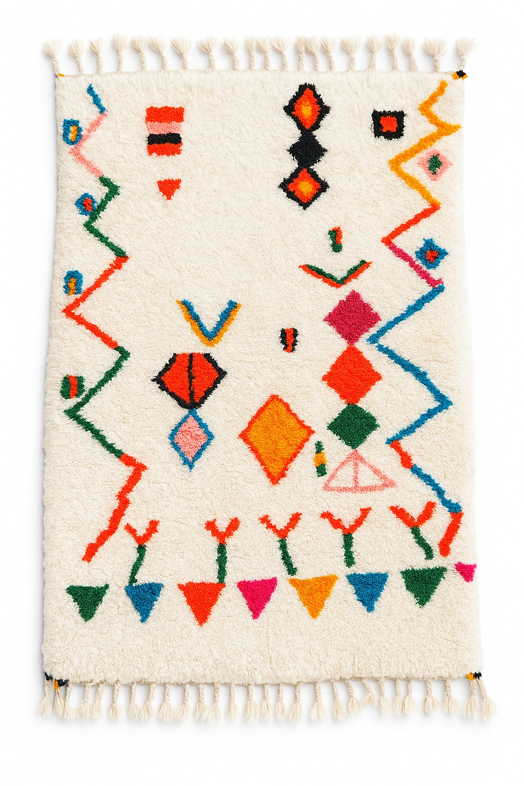 Tapis berbère coloré 105 x 184 cm - n°2358
