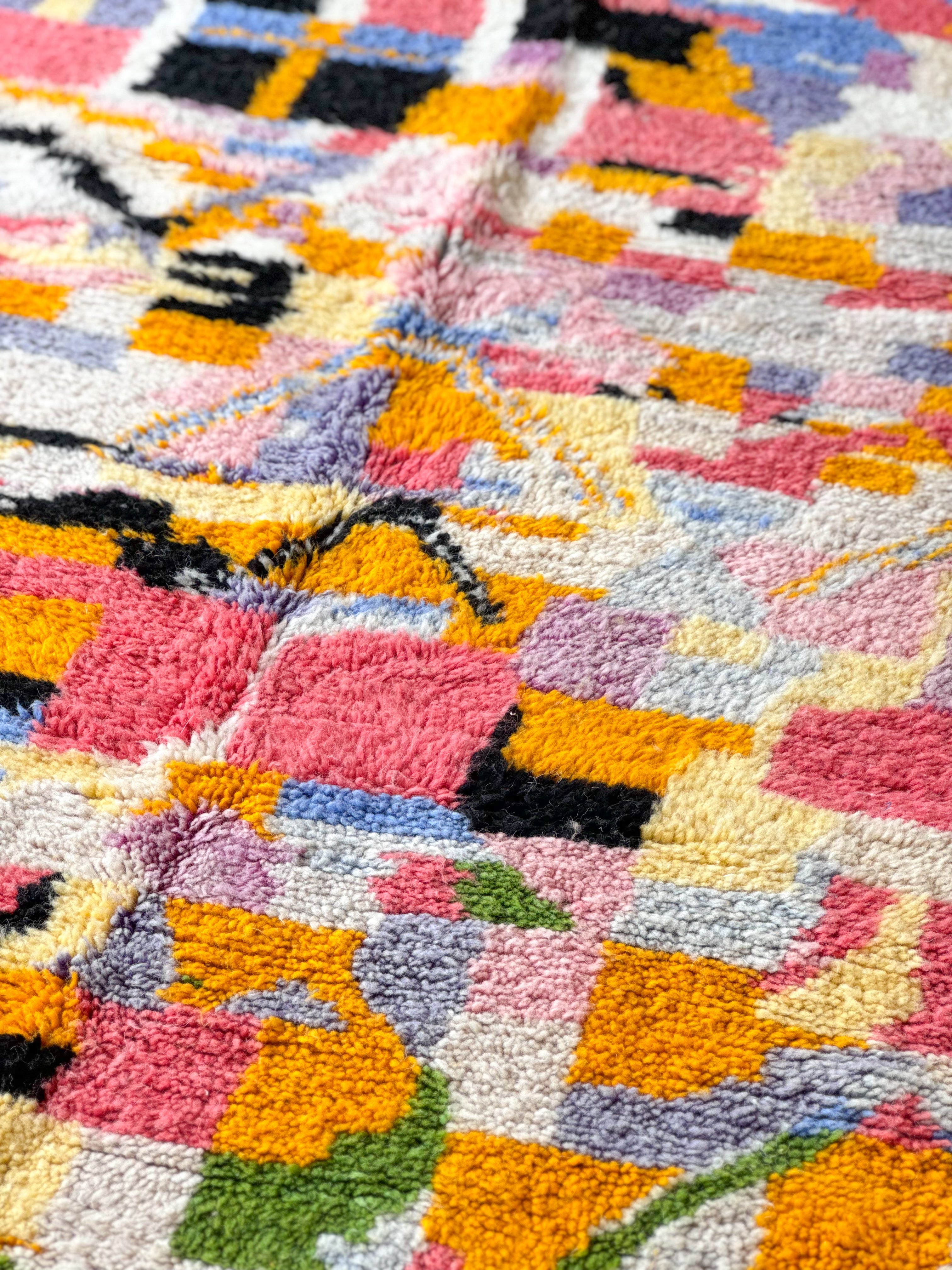 Colorful Berber rug 156 x 256 cm / 5.1 x 8.4 ft - n°1165