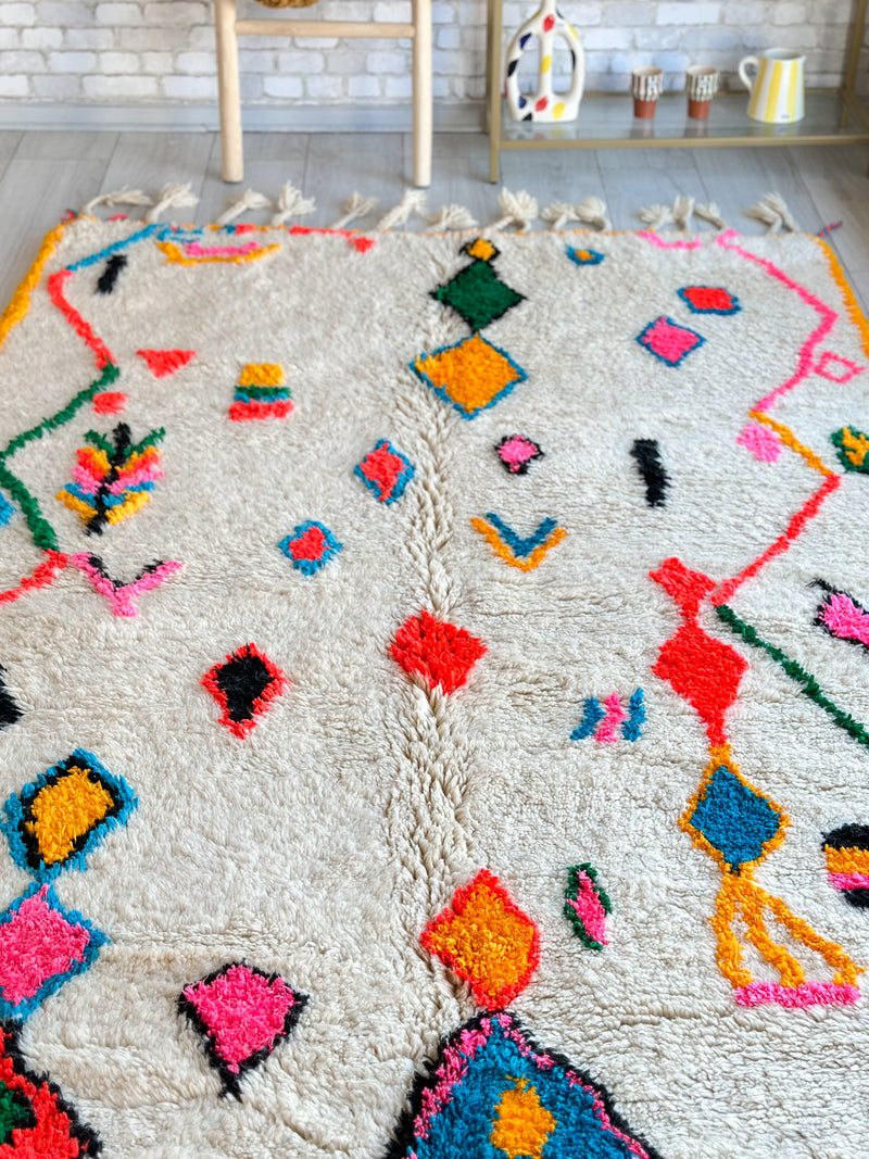 Colorful Berber rug 158 x 260 cm - n°744