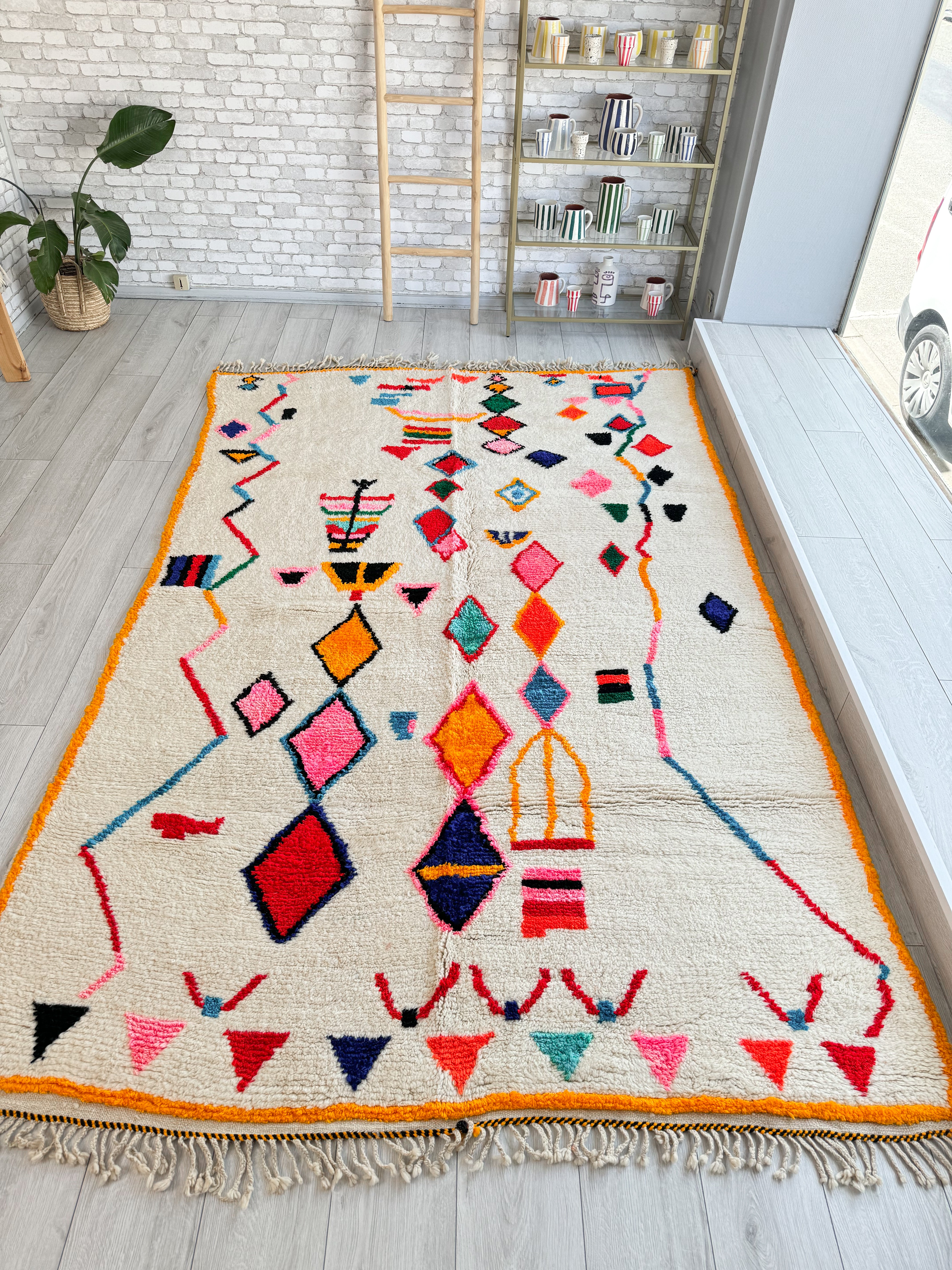 Tapis berbère coloré 190 x 317 cm - n°1399