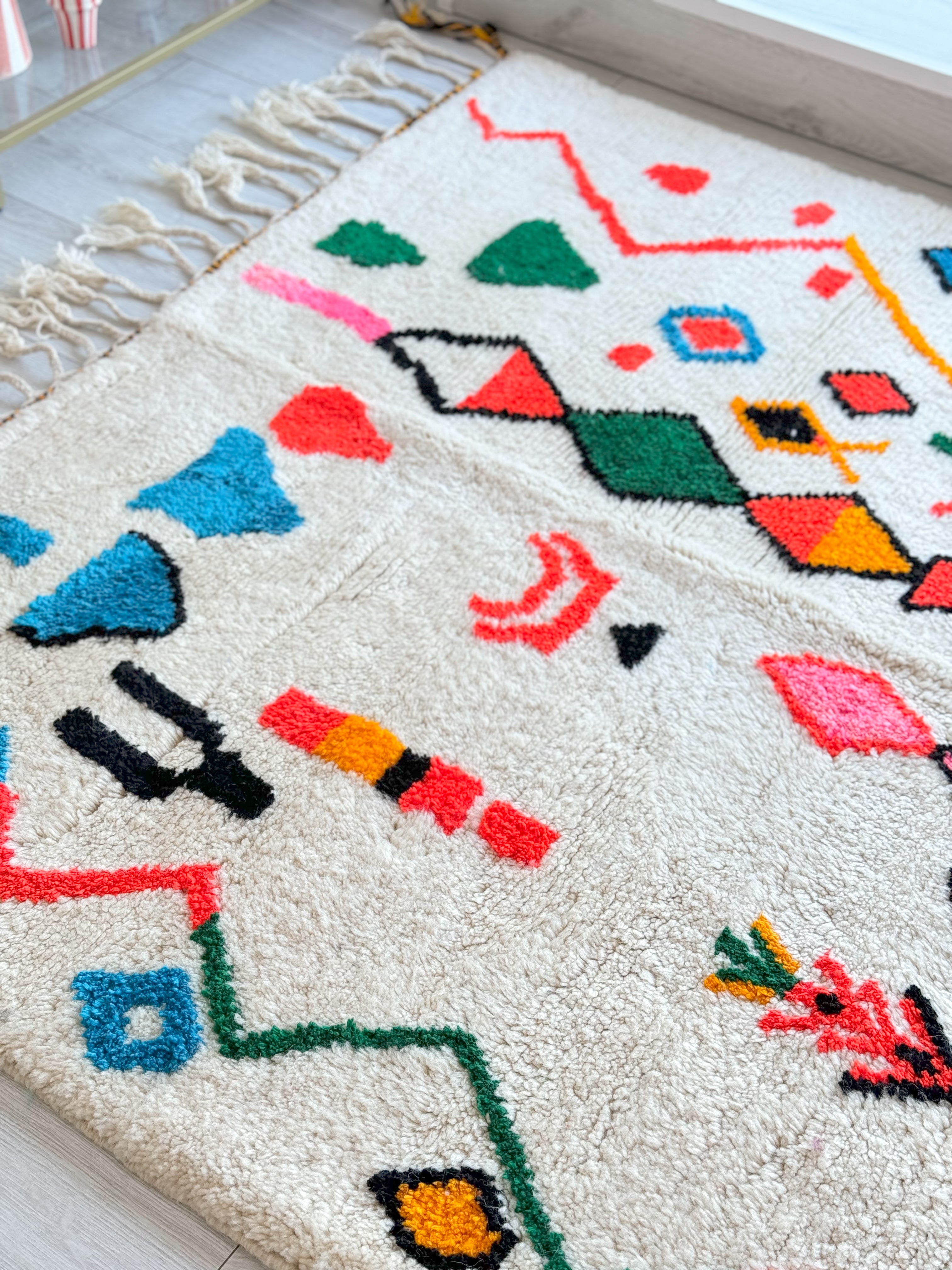 Colorful Berber rug 162 x 260 cm - n°1103