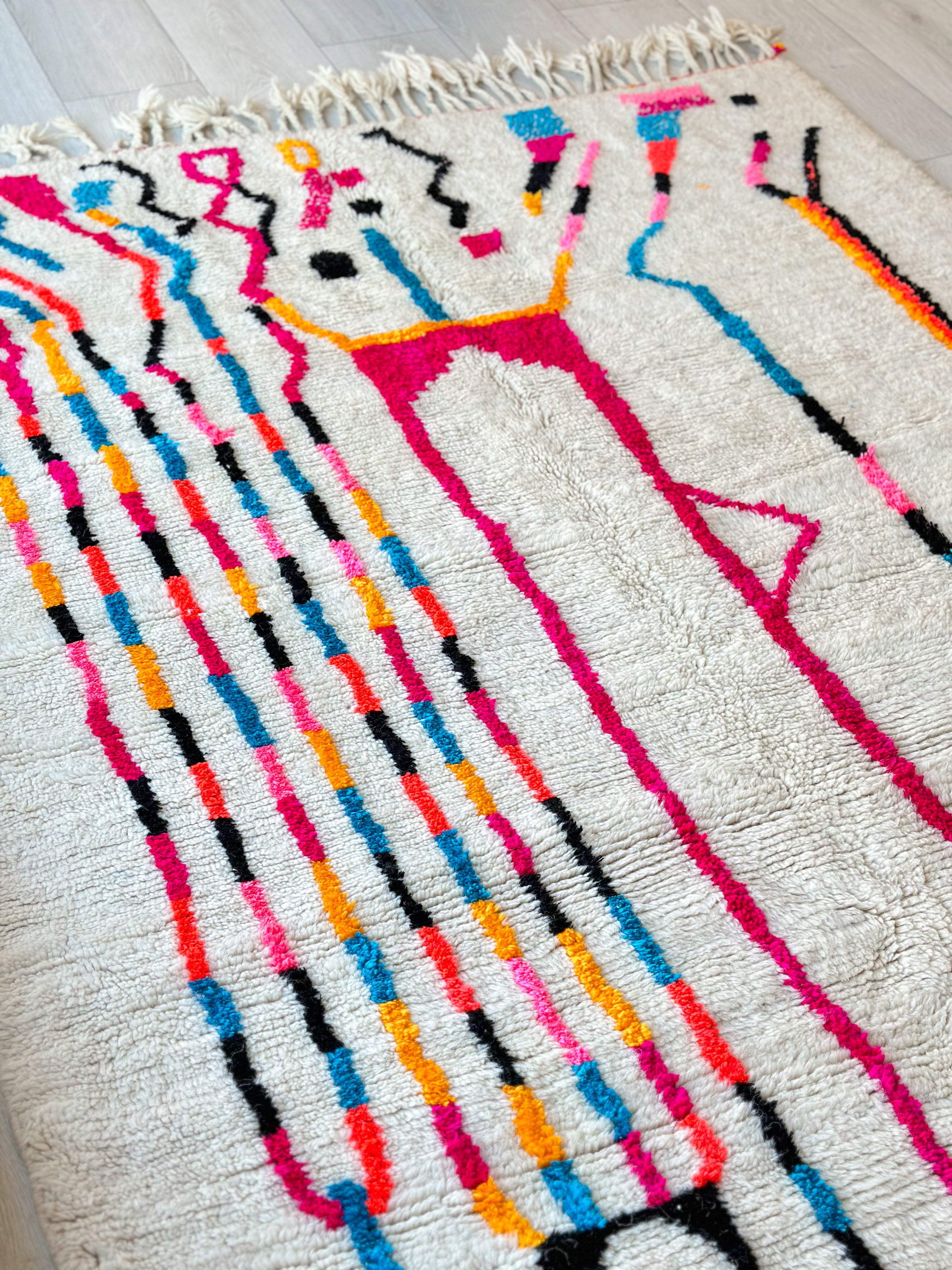 Tapis berbère coloré - n°738