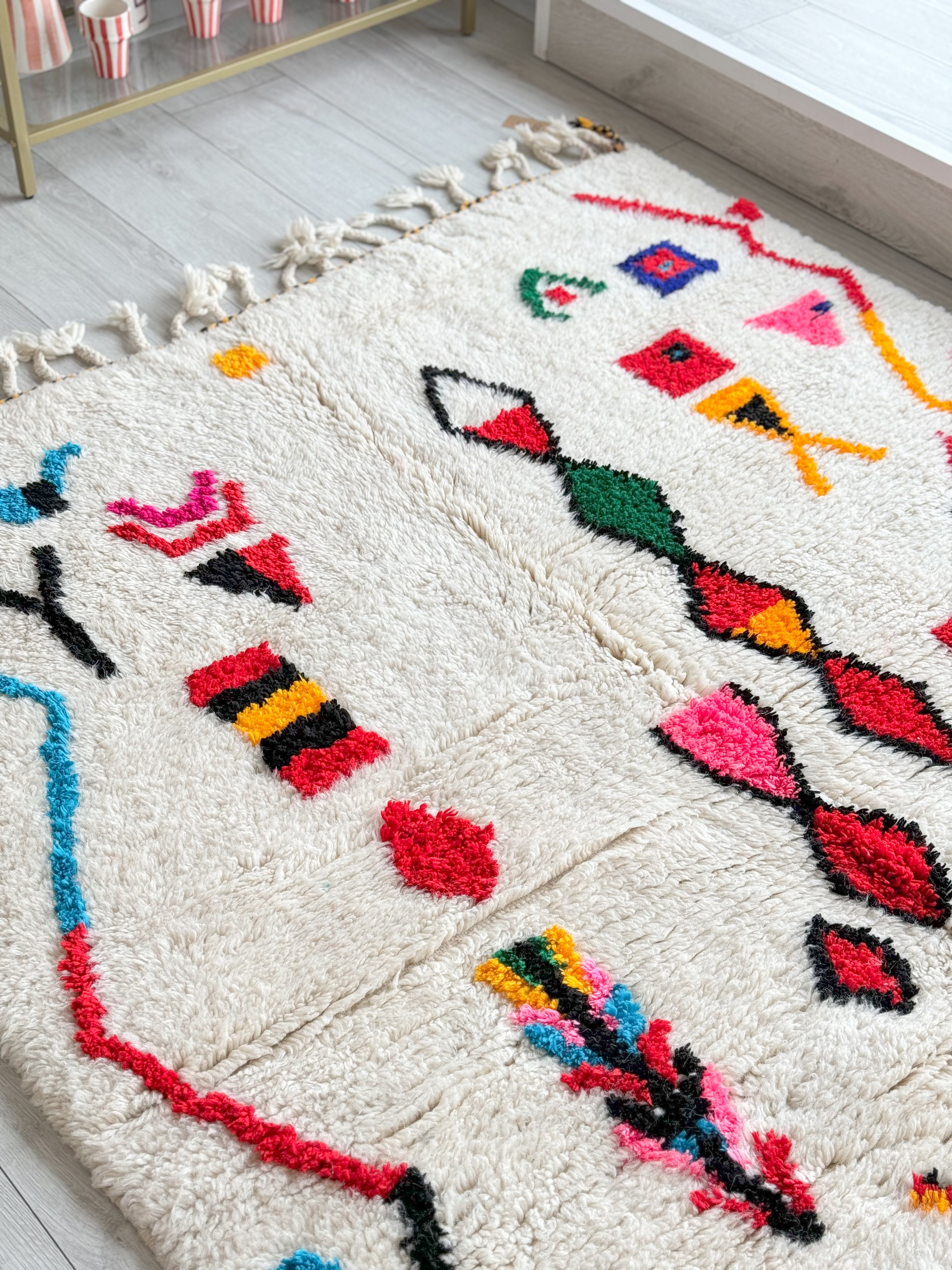 Colorful Berber rug 148 x 252 cm - n°877