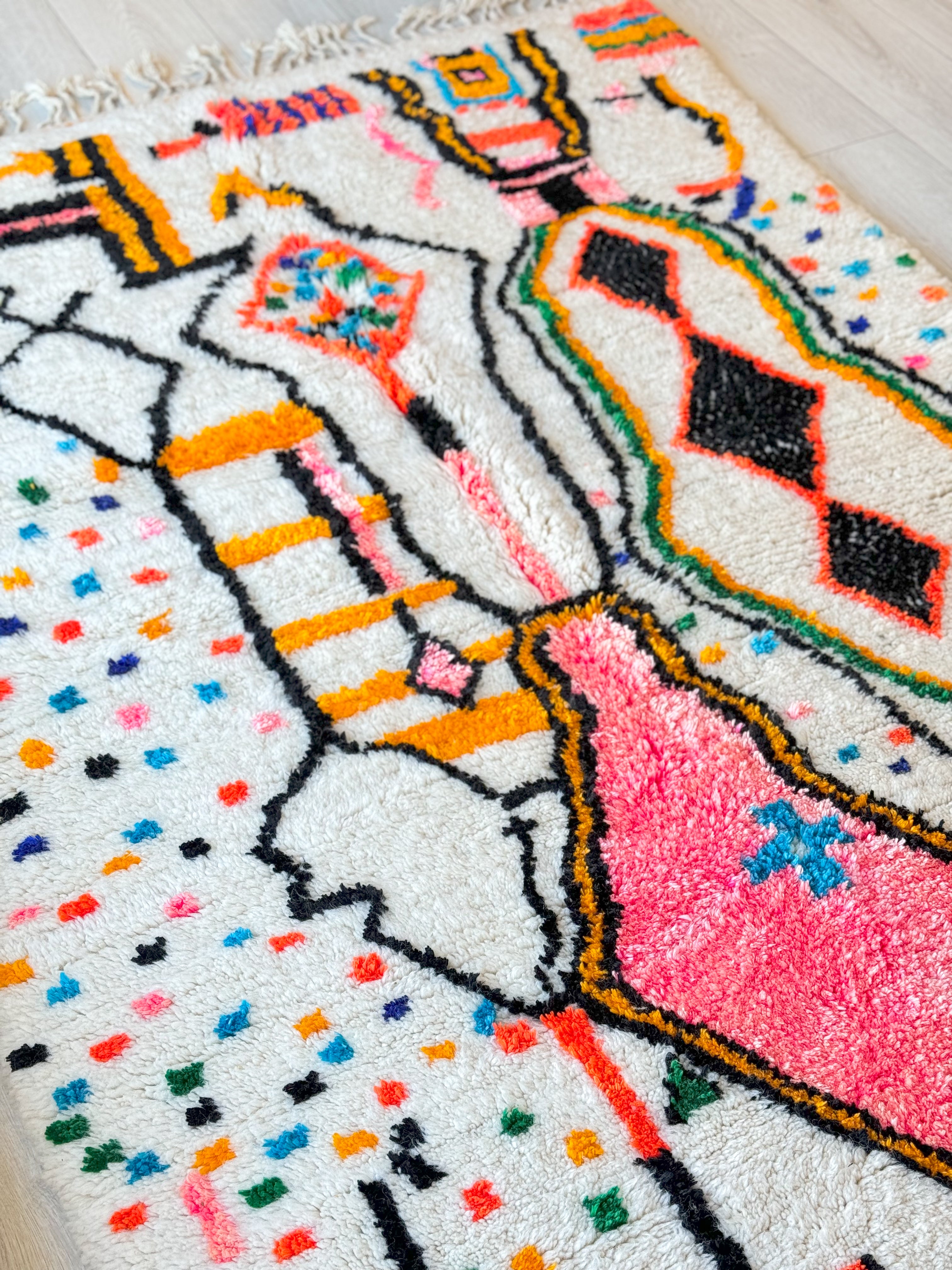 Colorful Berber rug 154 x 288 cm - n°916