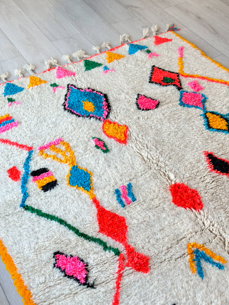 Colorful Berber rug 158 x 260 cm - n°744