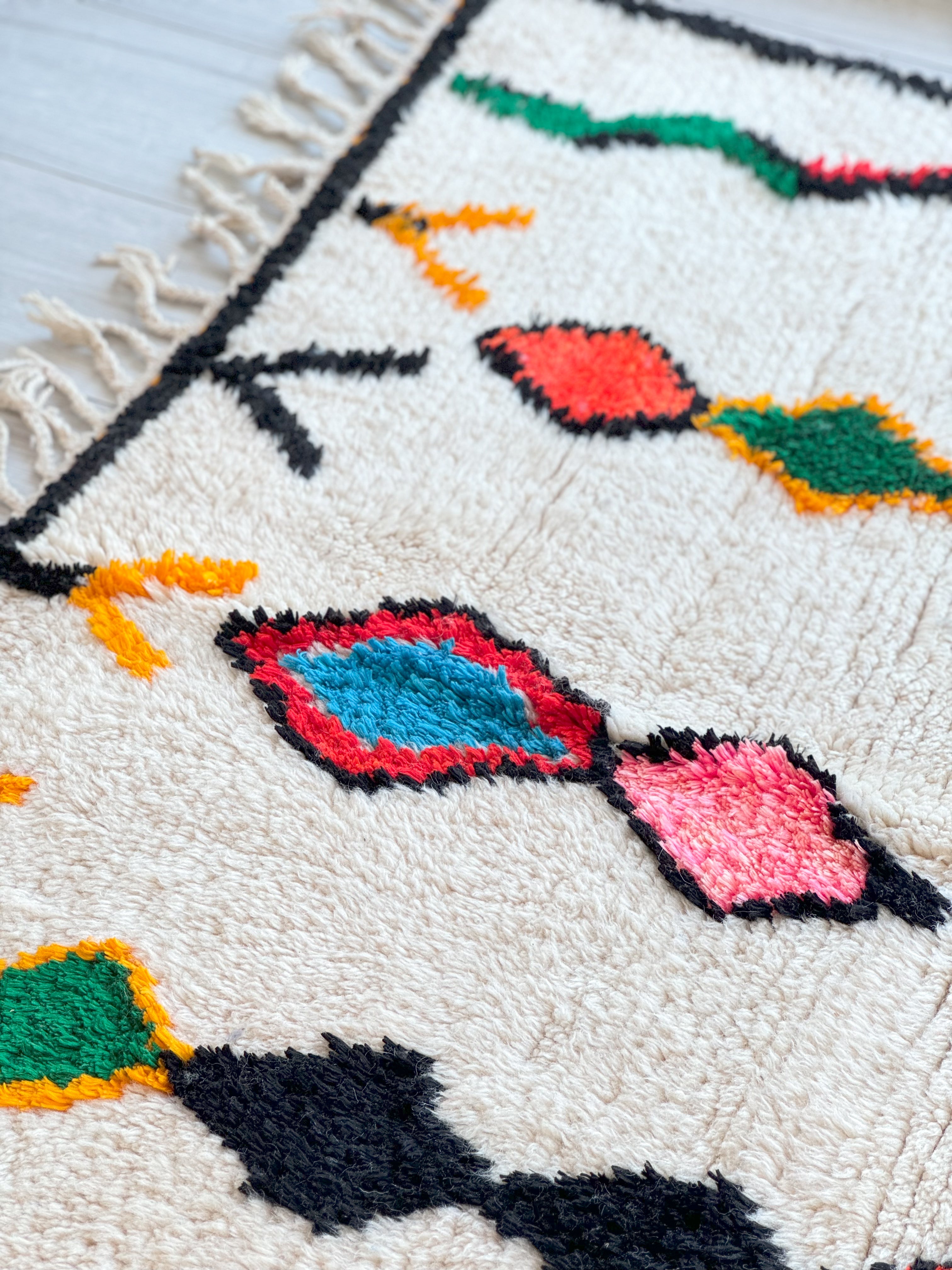 Colorful Berber rug 149 x 254 cm - n°1201