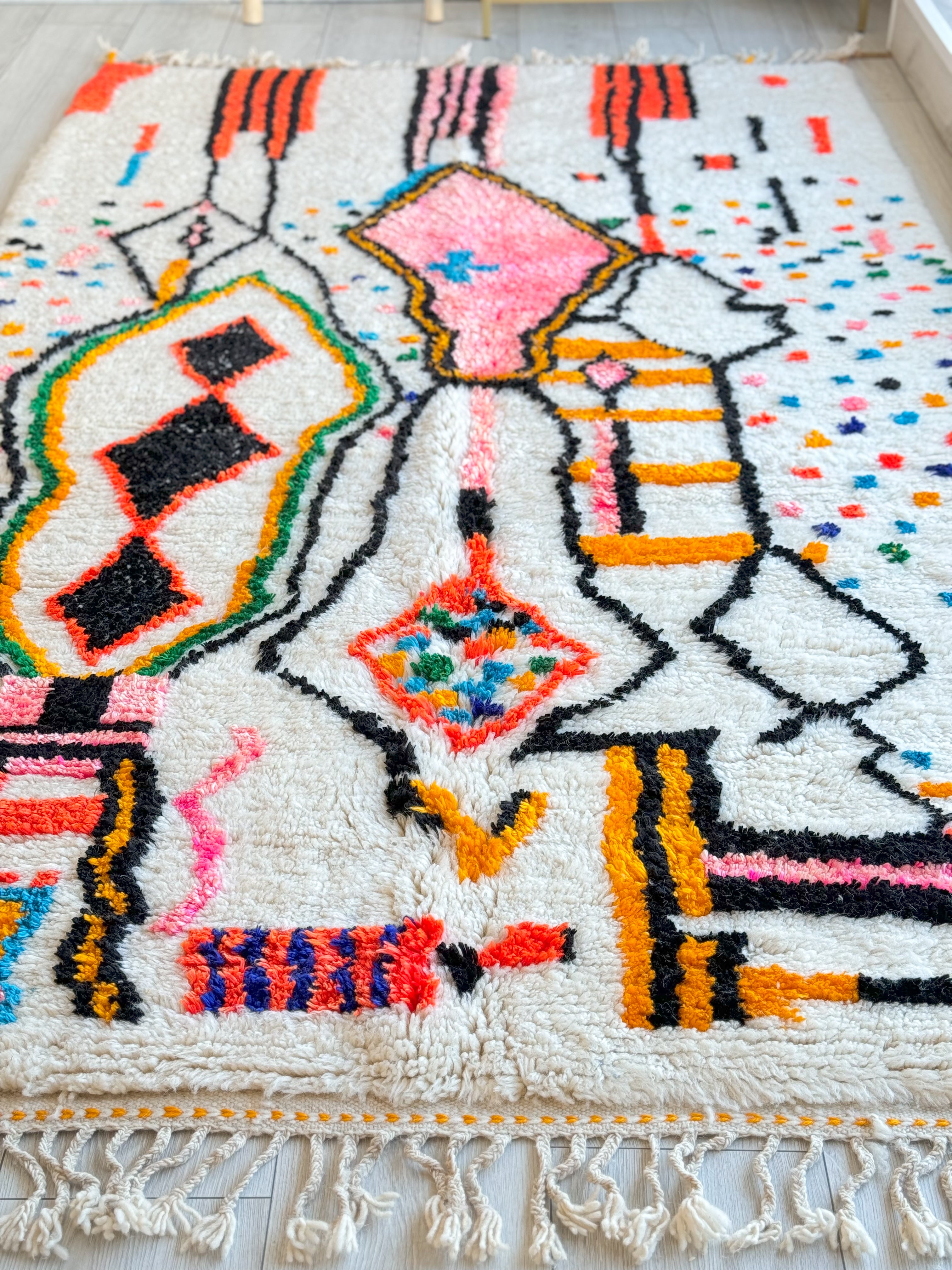 Colorful Berber rug 154 x 288 cm - n°916