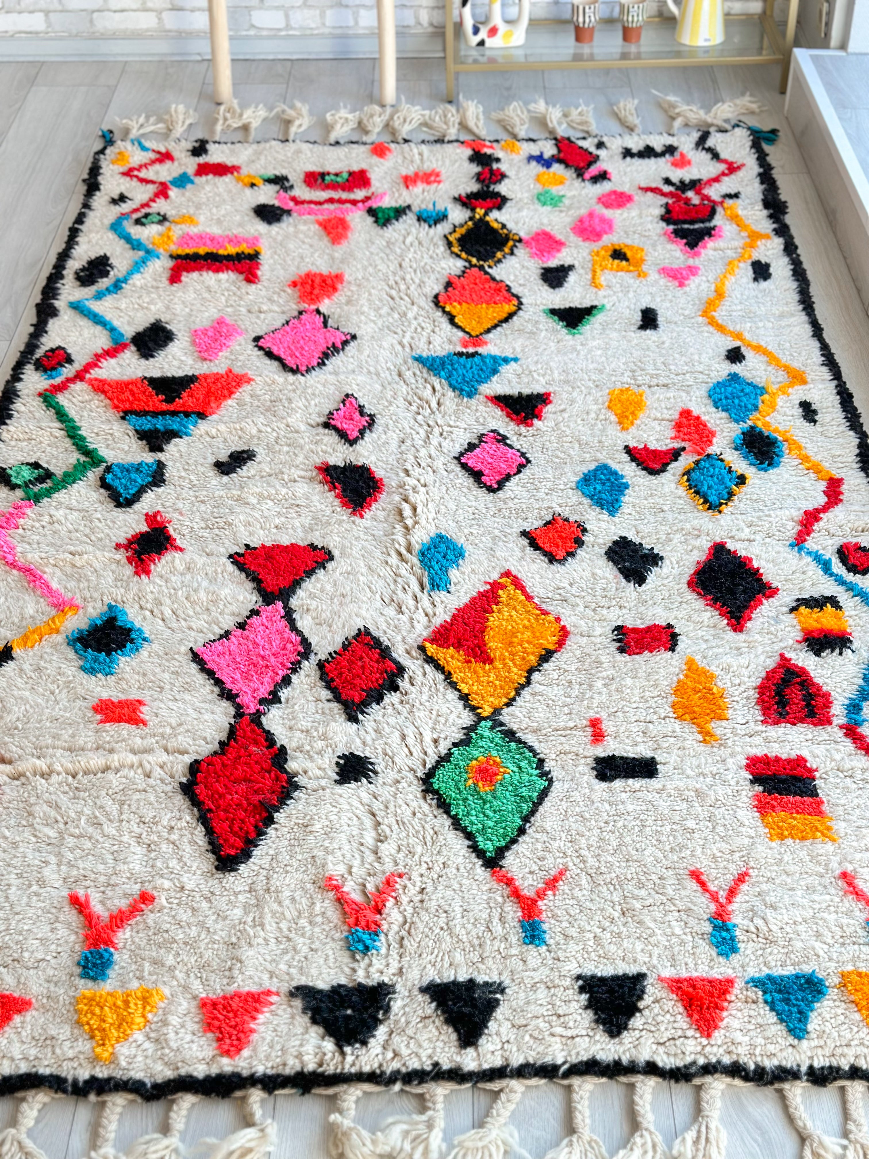 Colorful Berber rug 148 x264 cm - n°734