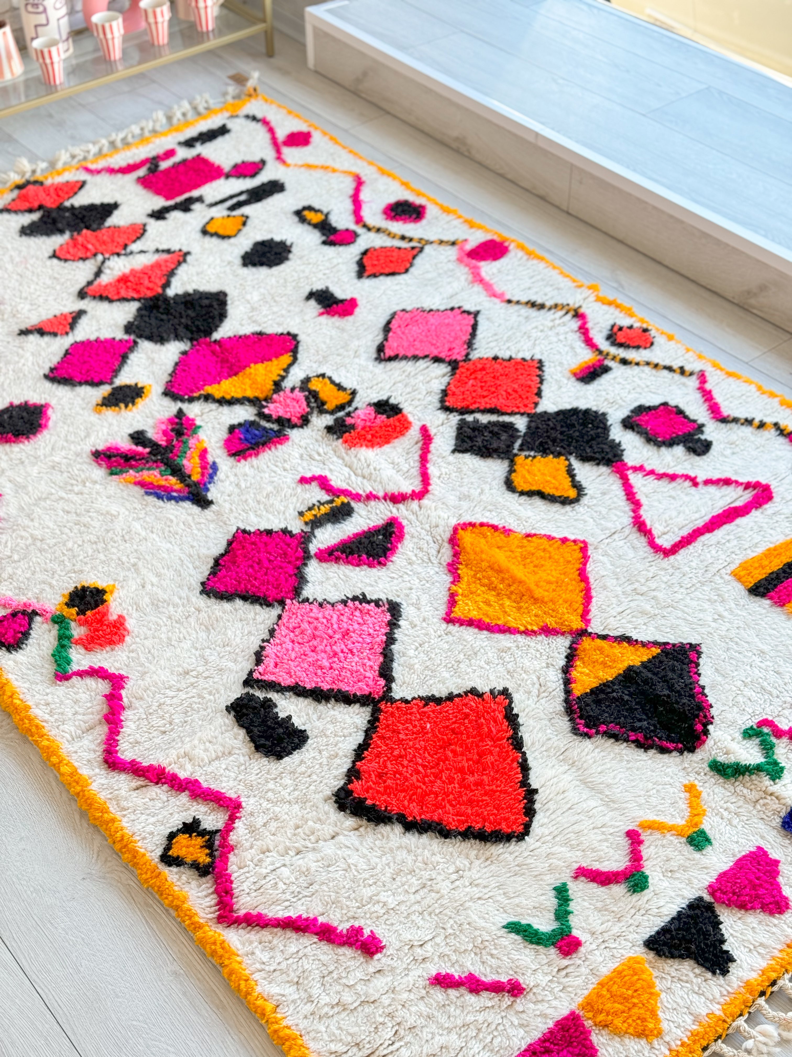 Colorful Berber rug 146 x 256 cm - n°881