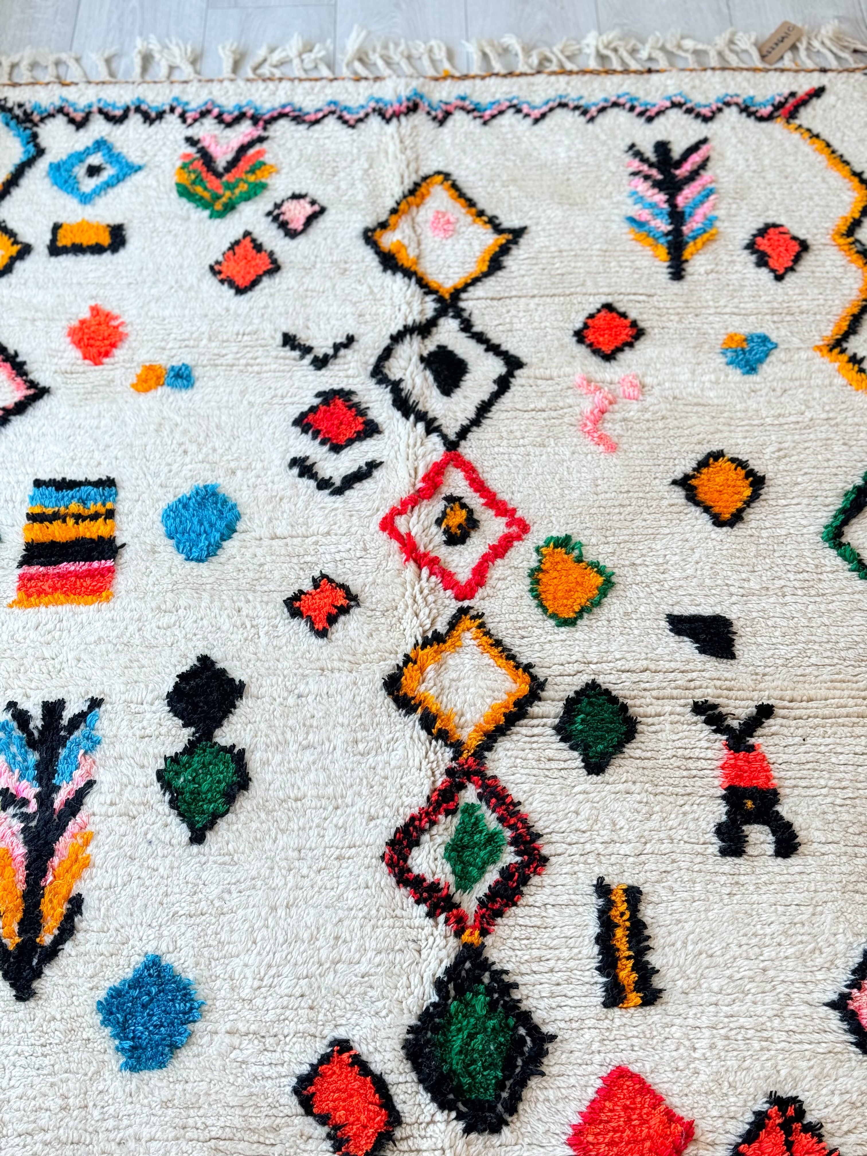 Colorful Berber rug 149 x 254 cm - n°1201