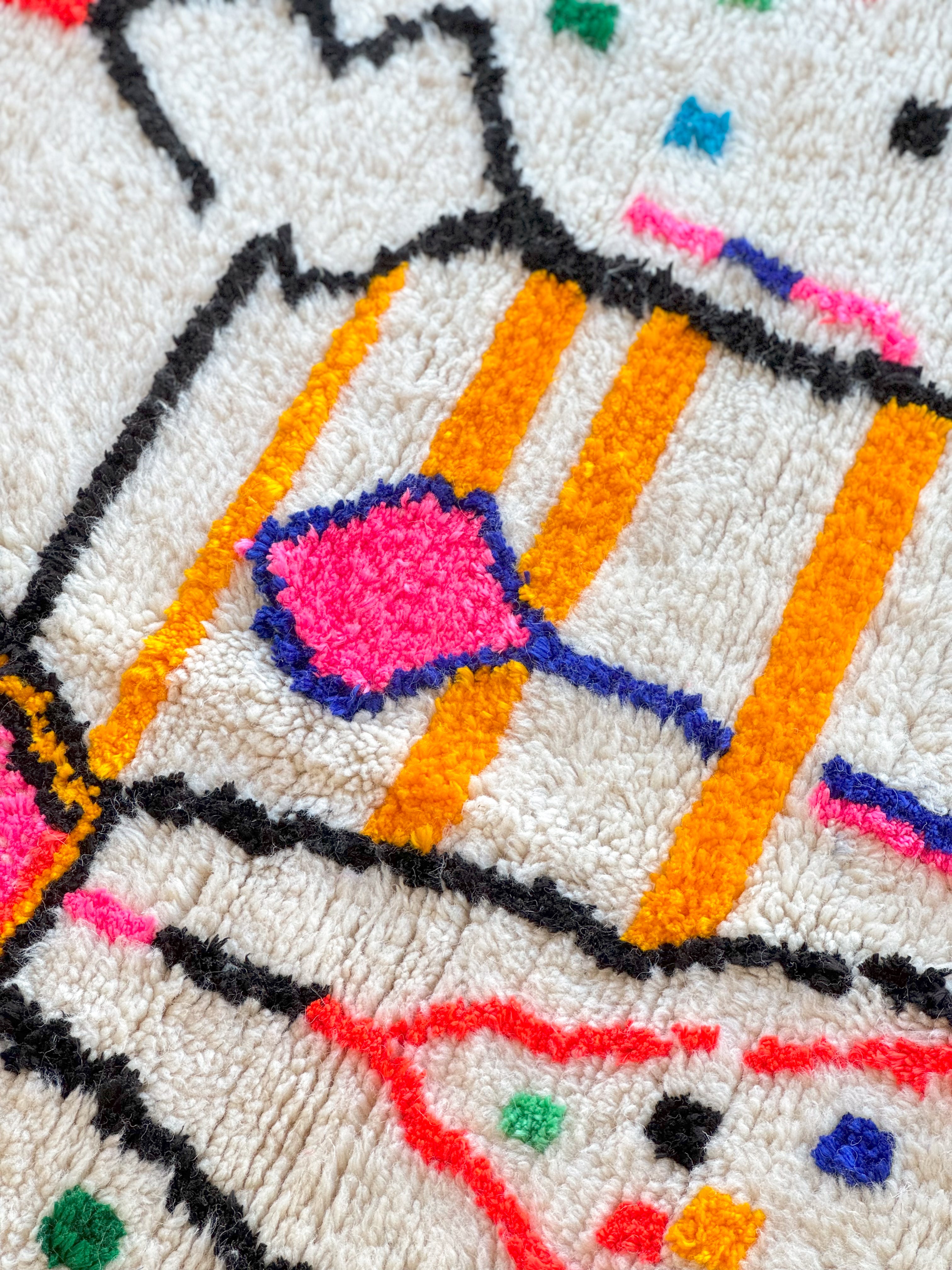 Colorful Berber rug 144 x 255 cm - n°861