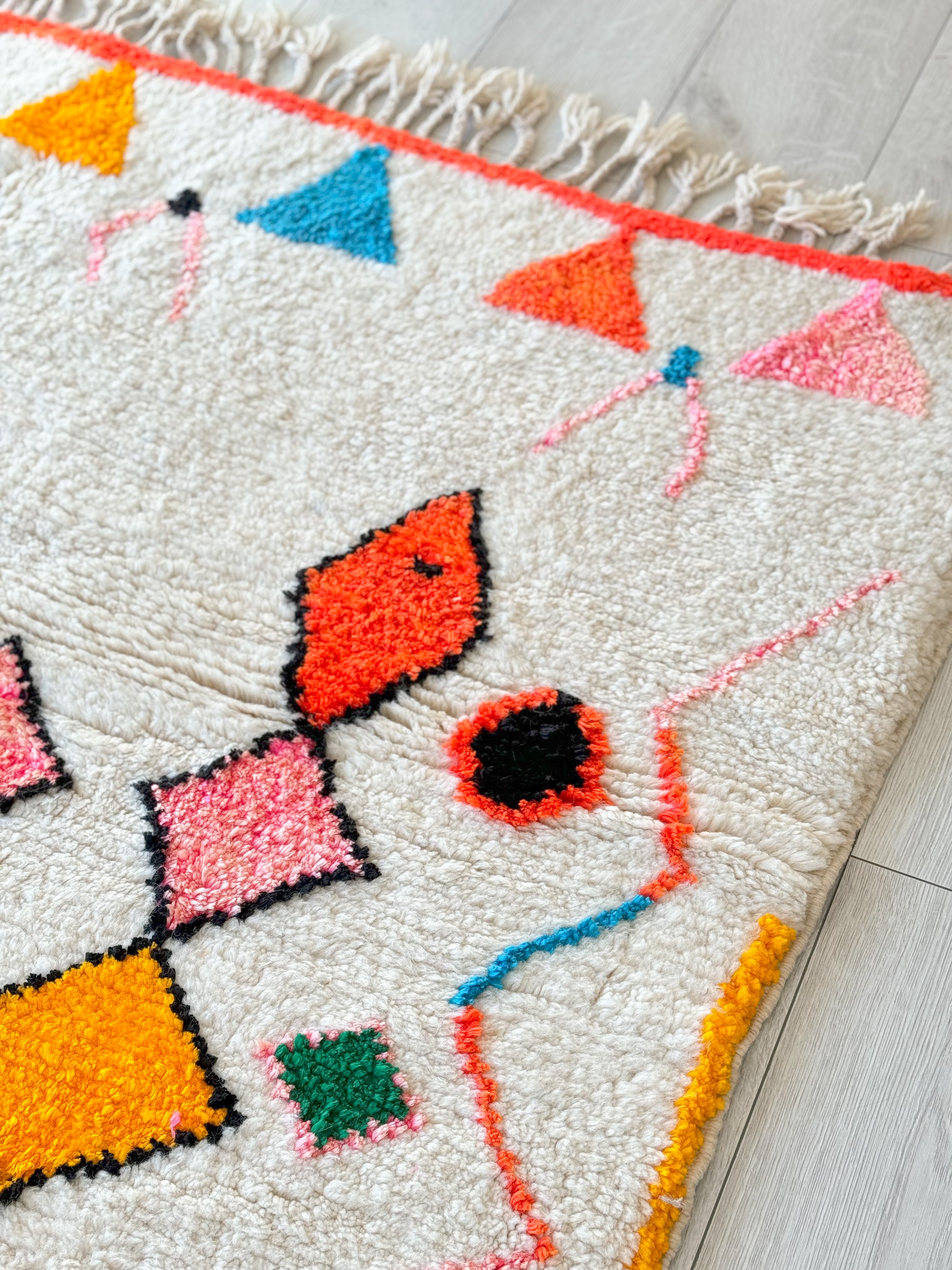 Colorful Berber rug 197 x 310 cm - n°886