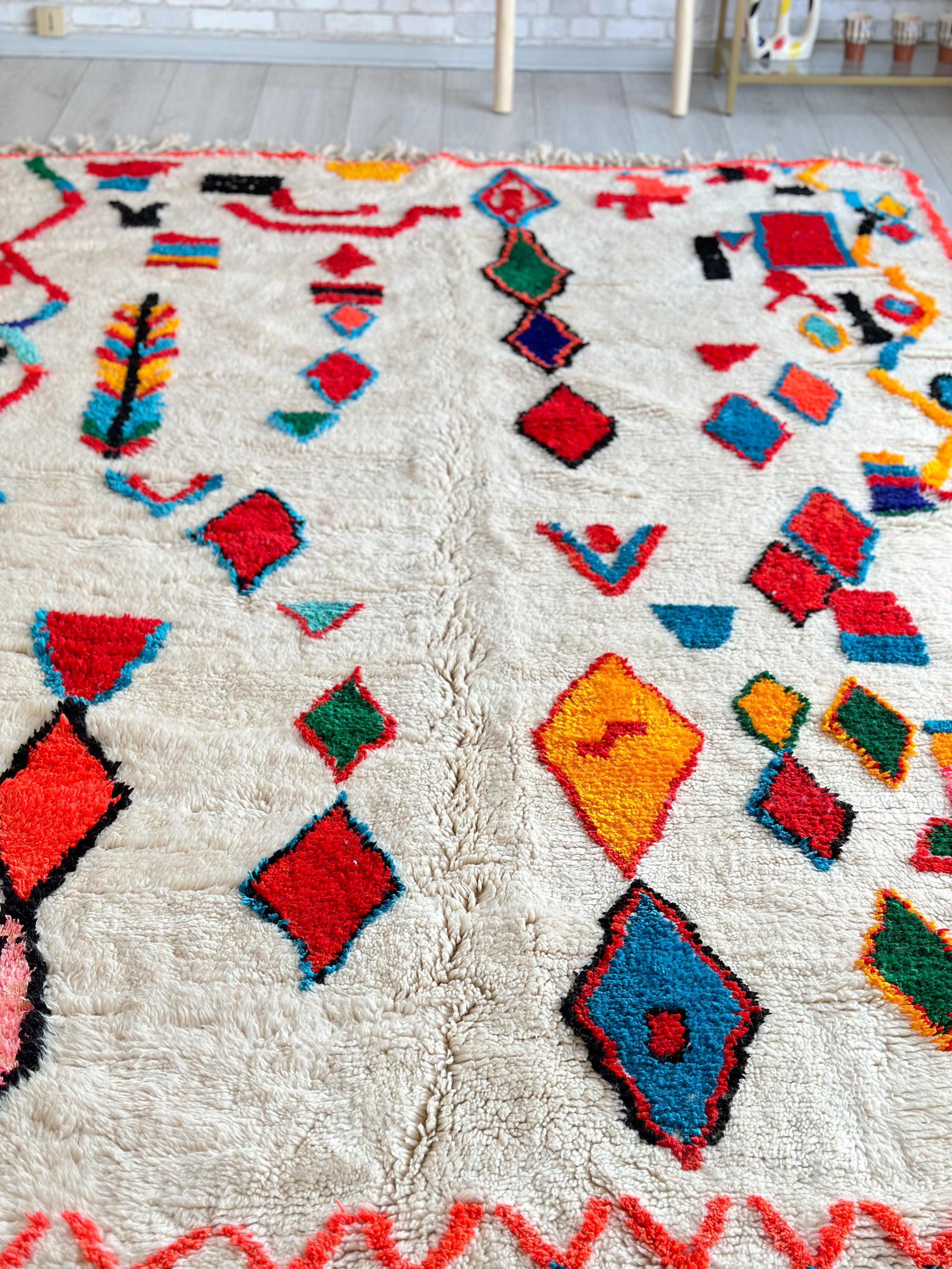 Colorful Berber rug 192 x 305 cm - n°599