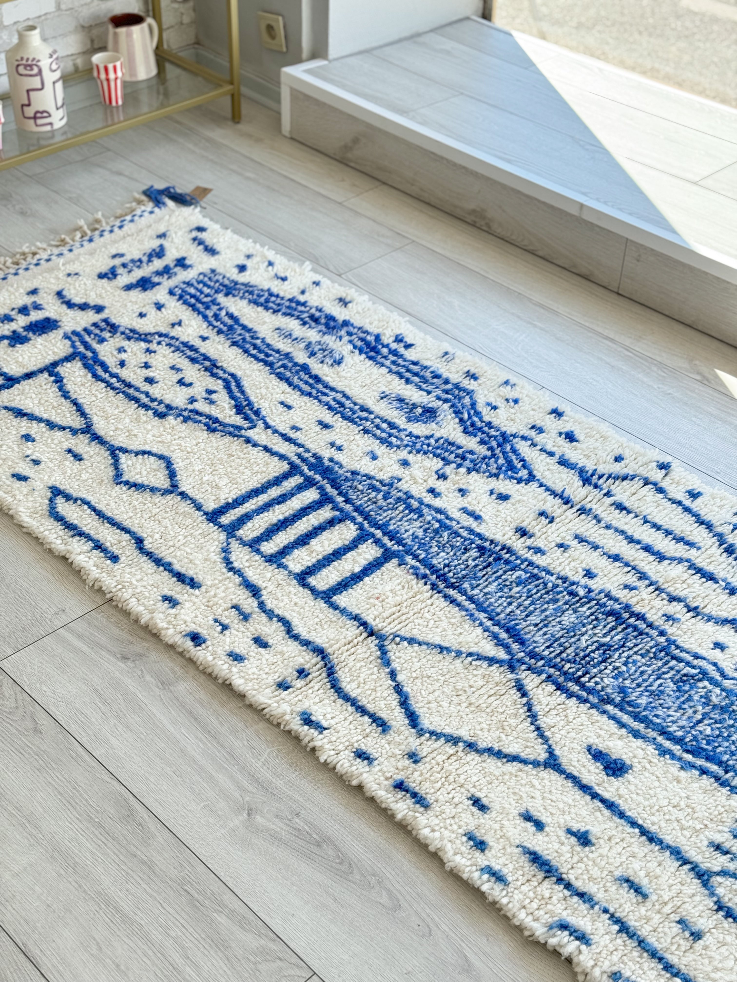 Beni Ouarain Flurteppich 83 x 300 cm – Nr. 1029