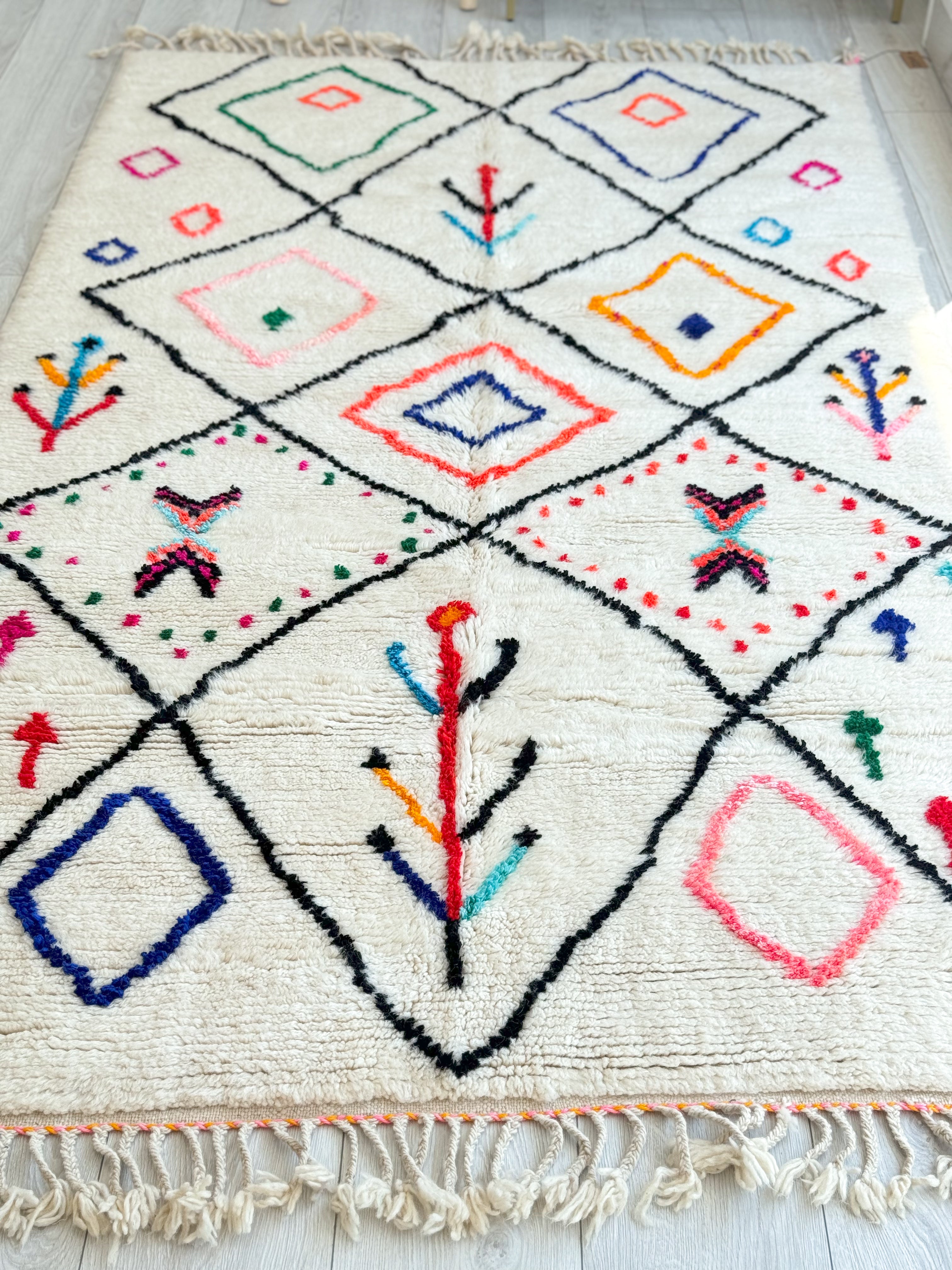 Tapis berbère coloré - n°1100