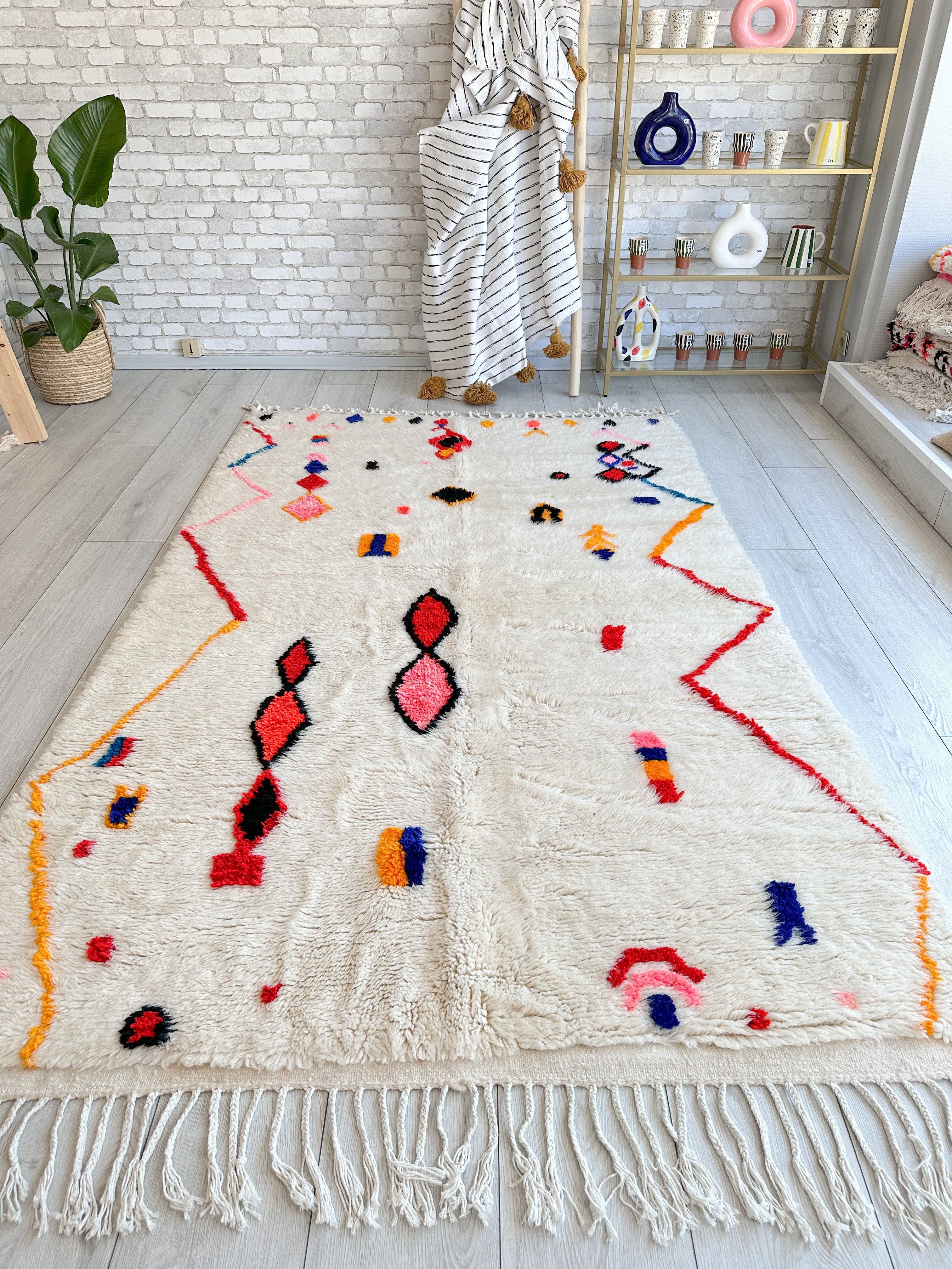 Tapis berbère coloré 200 x 300 cm - n°560