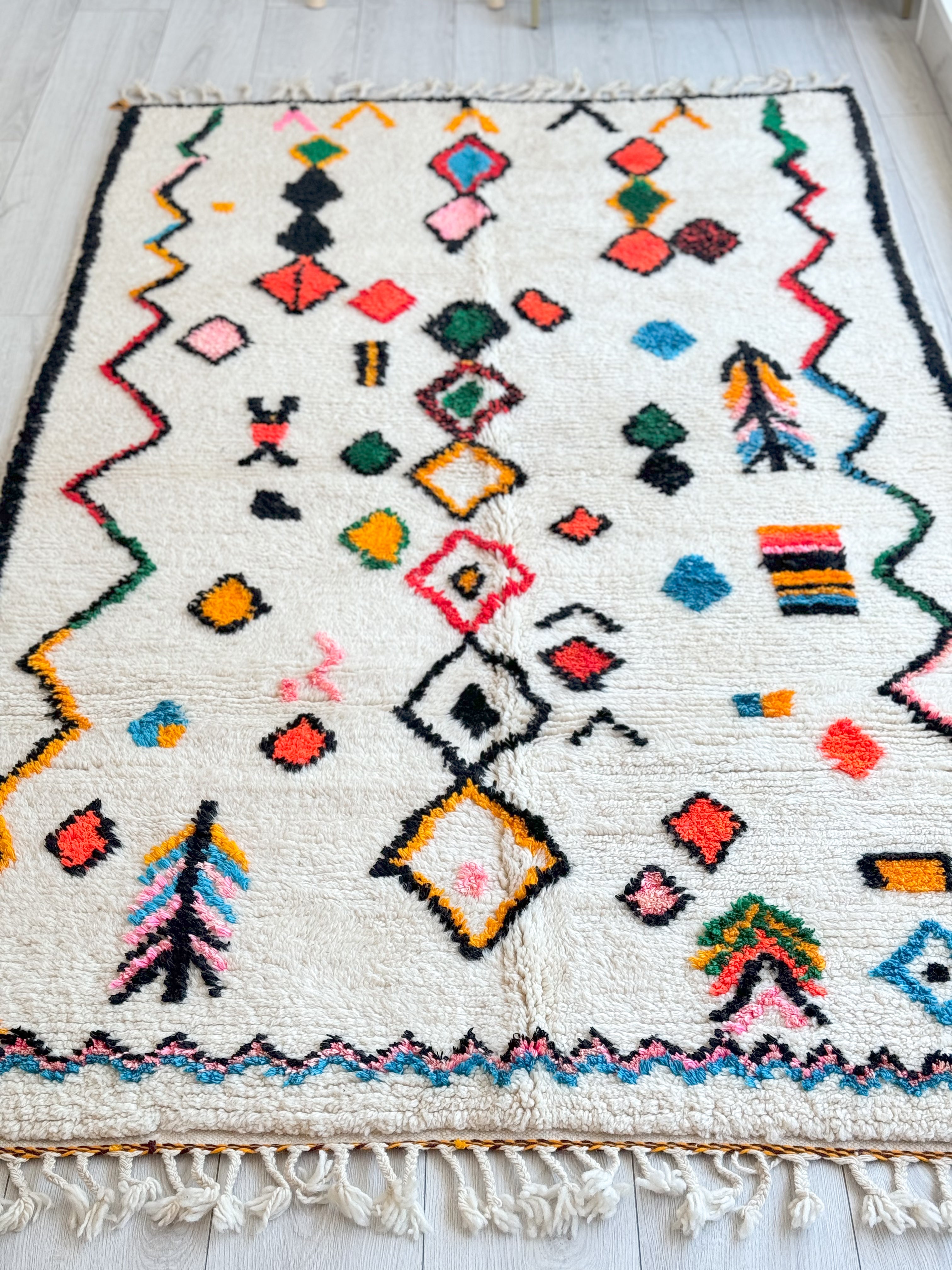 Colorful Berber rug 149 x 254 cm - n°1201