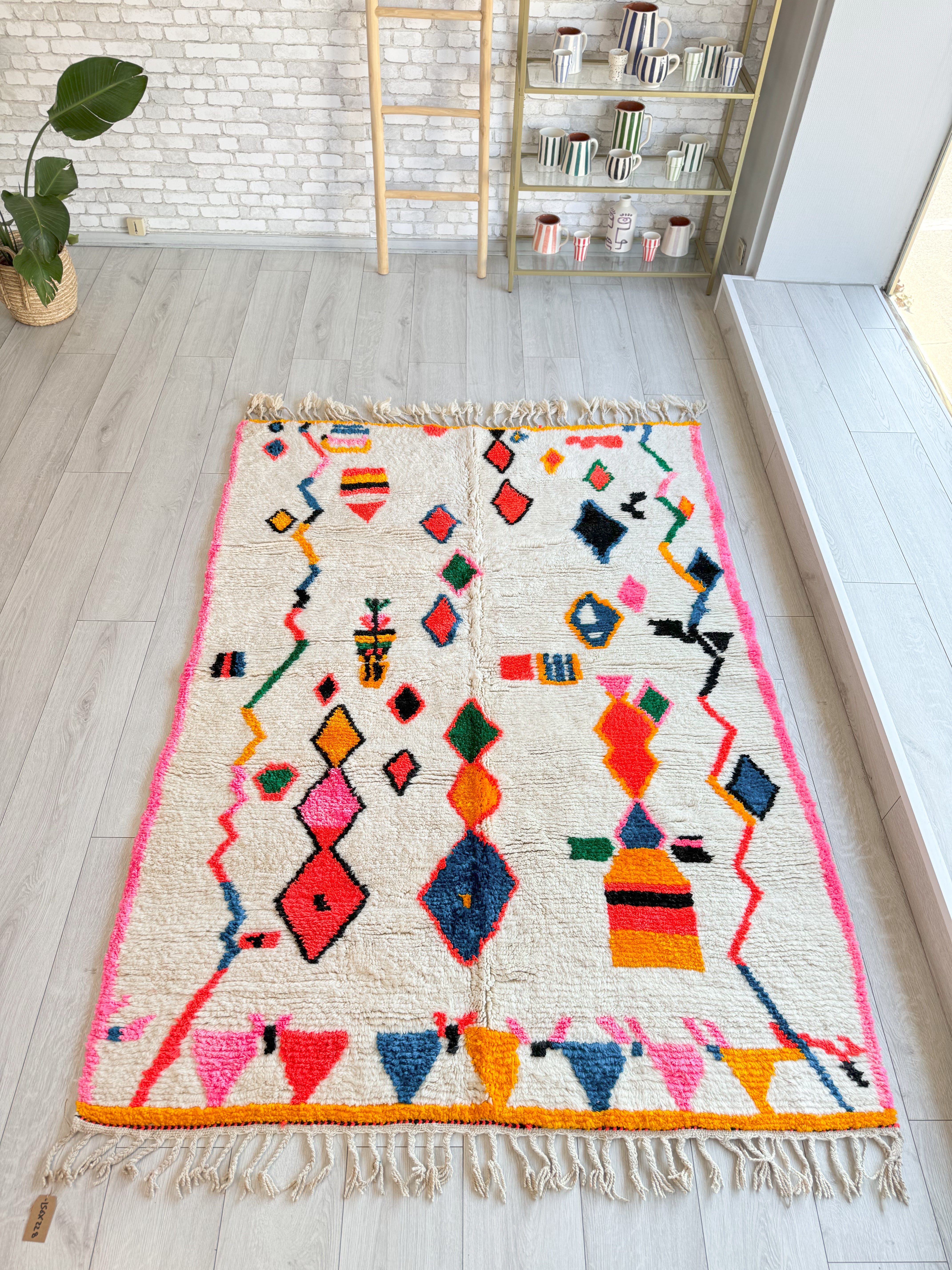 Tapis berbère coloré 156 x 228 cm - n°1475