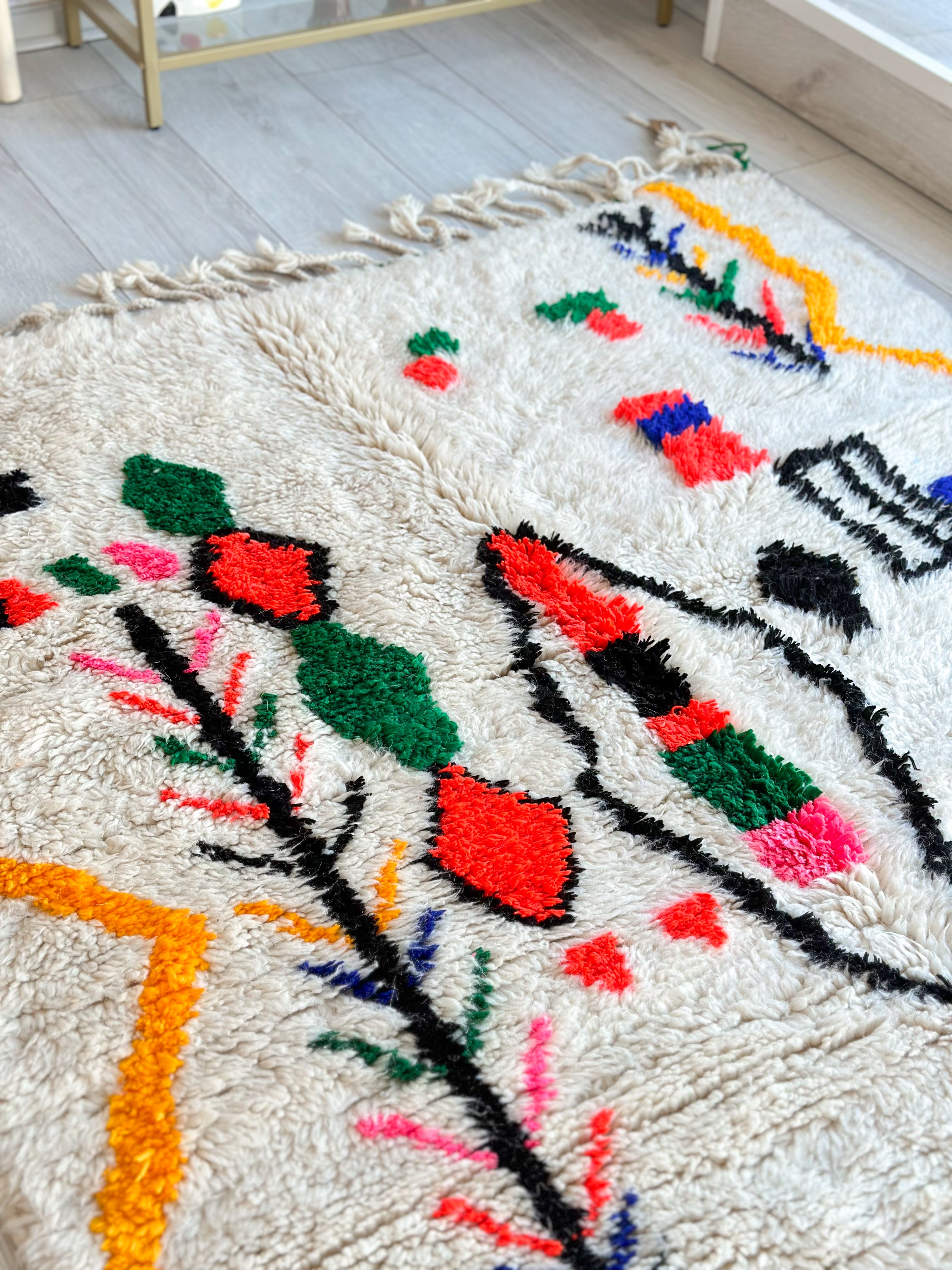 Colorful Berber rug 130 x 260 cm - n°712