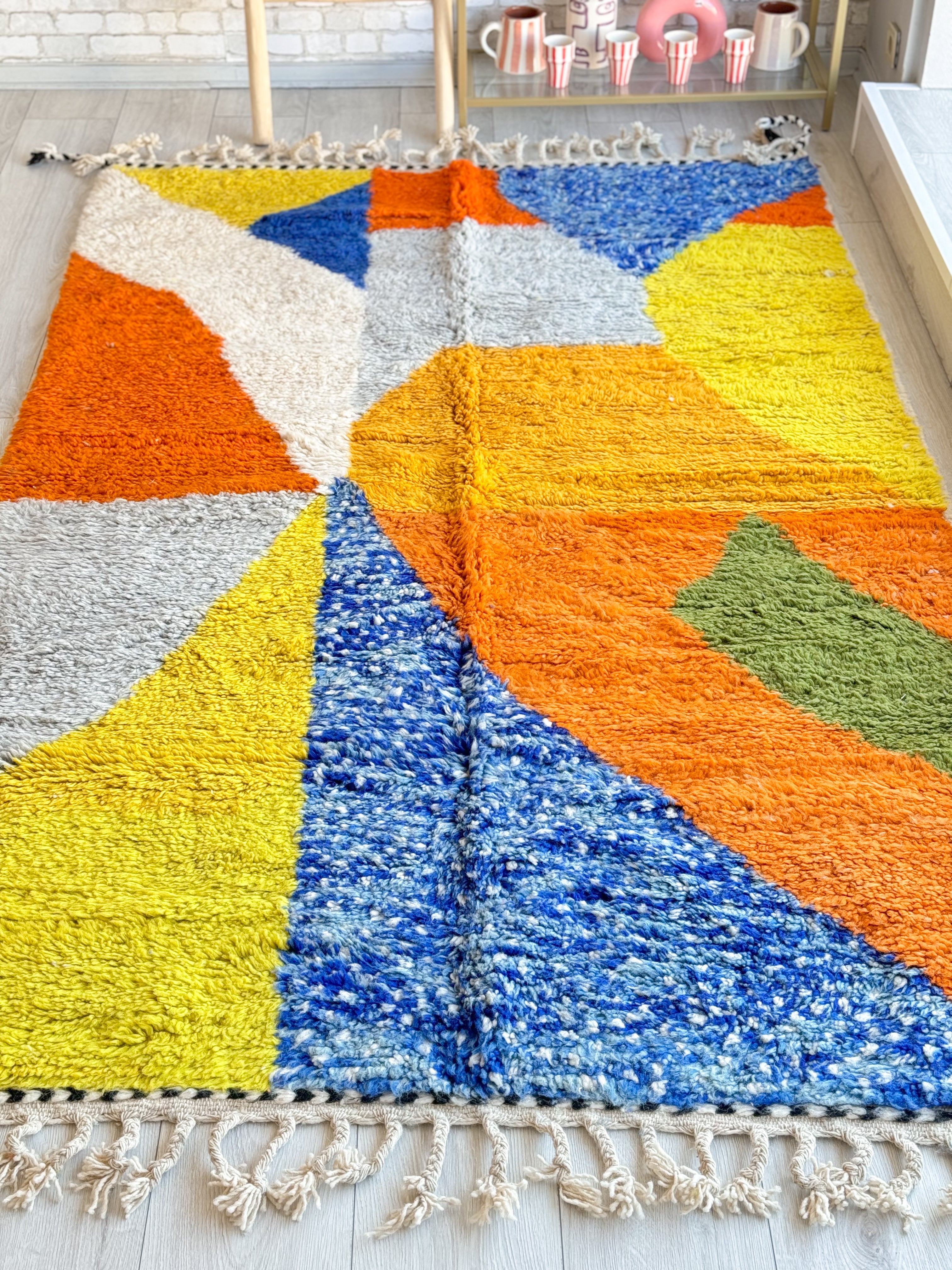 Colorful Beni Ouarain rug - 155 x 270 cm - n°795